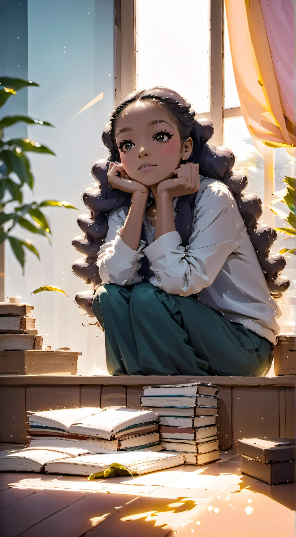 ai character: Layla Mcbrown background