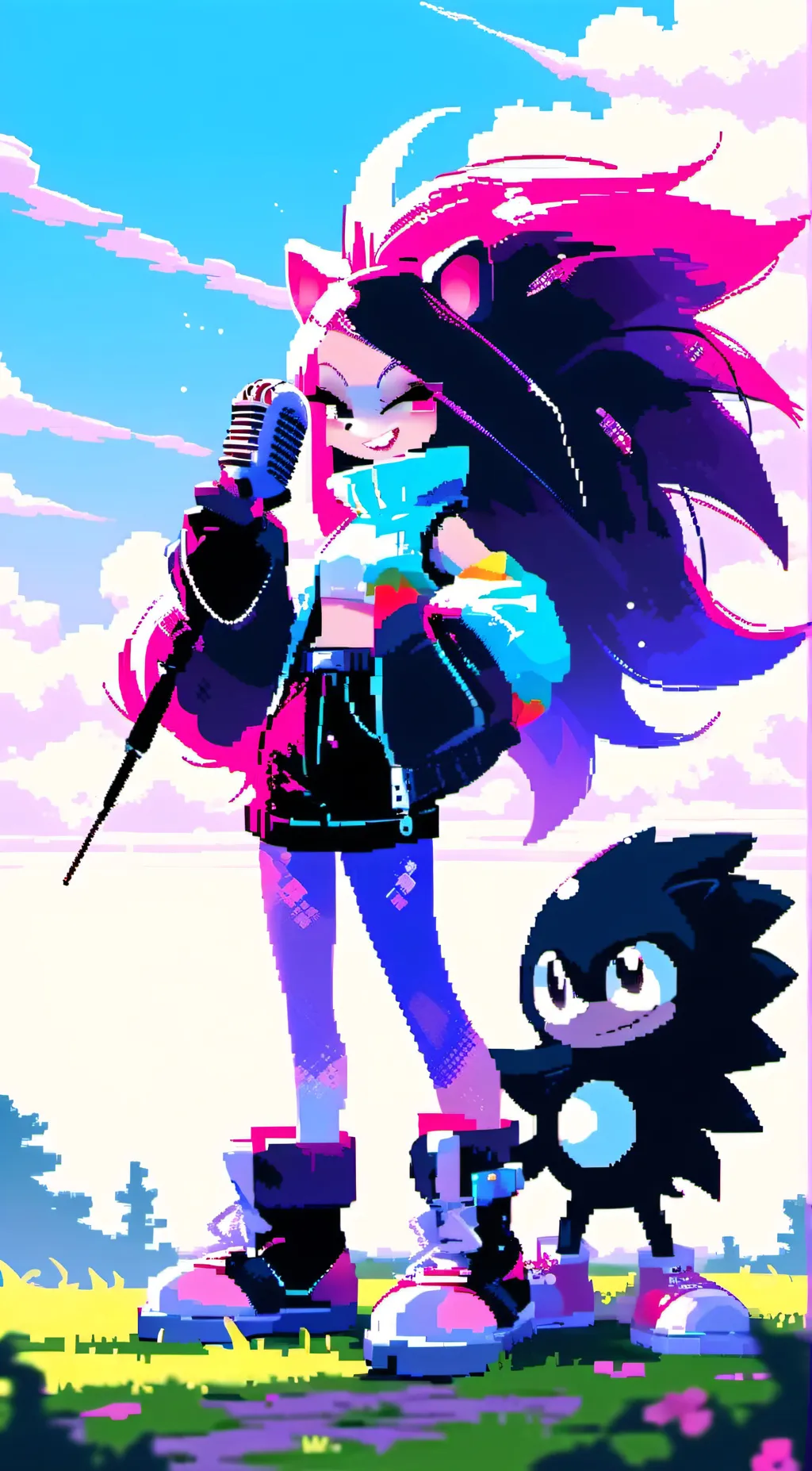 ai character: Angelic Velvet background