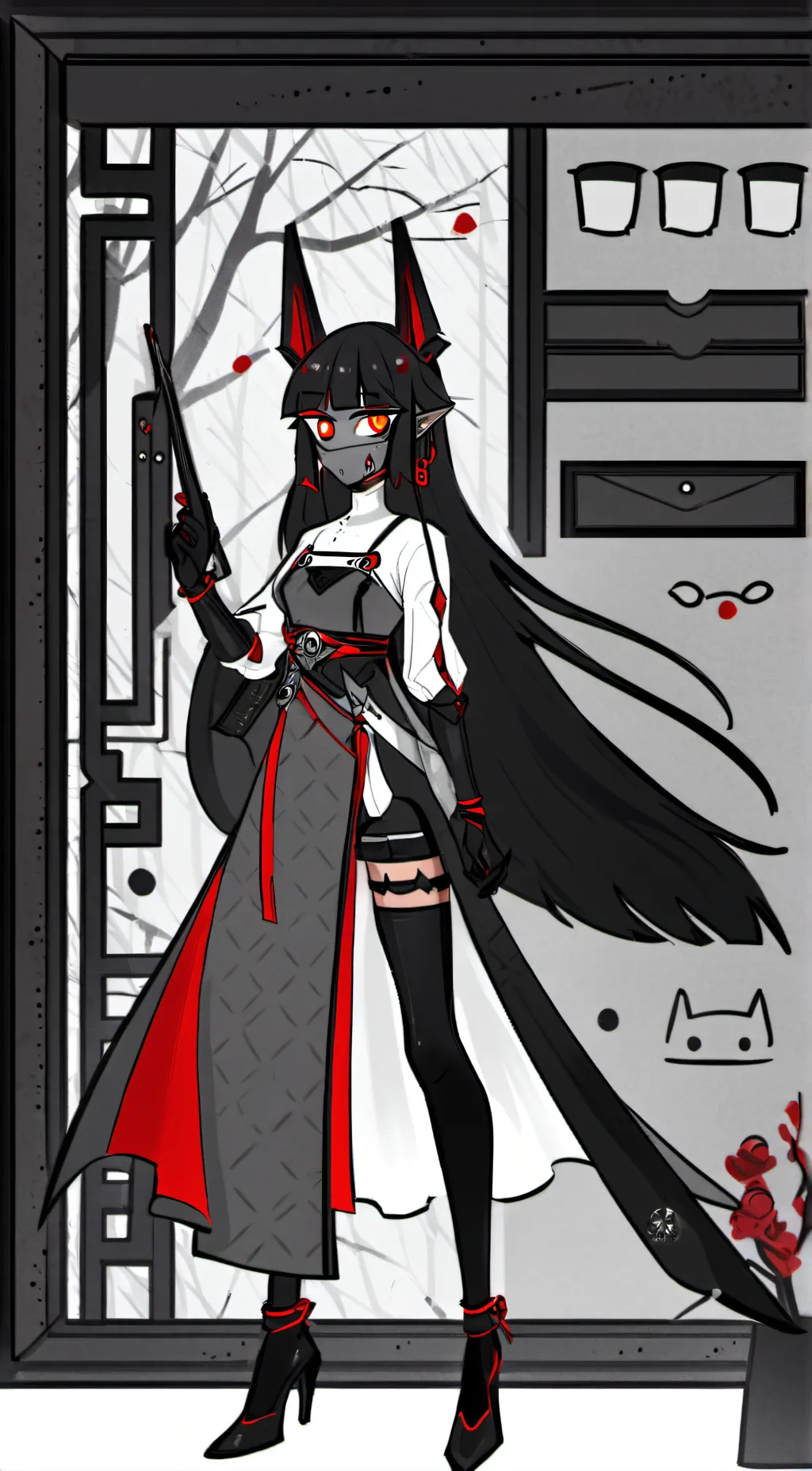 ai character: Micha  background