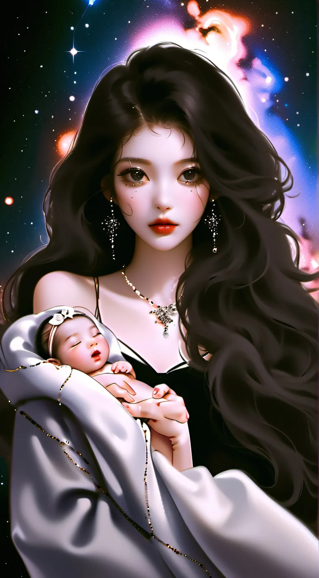 ai character: Amy and ugly  background