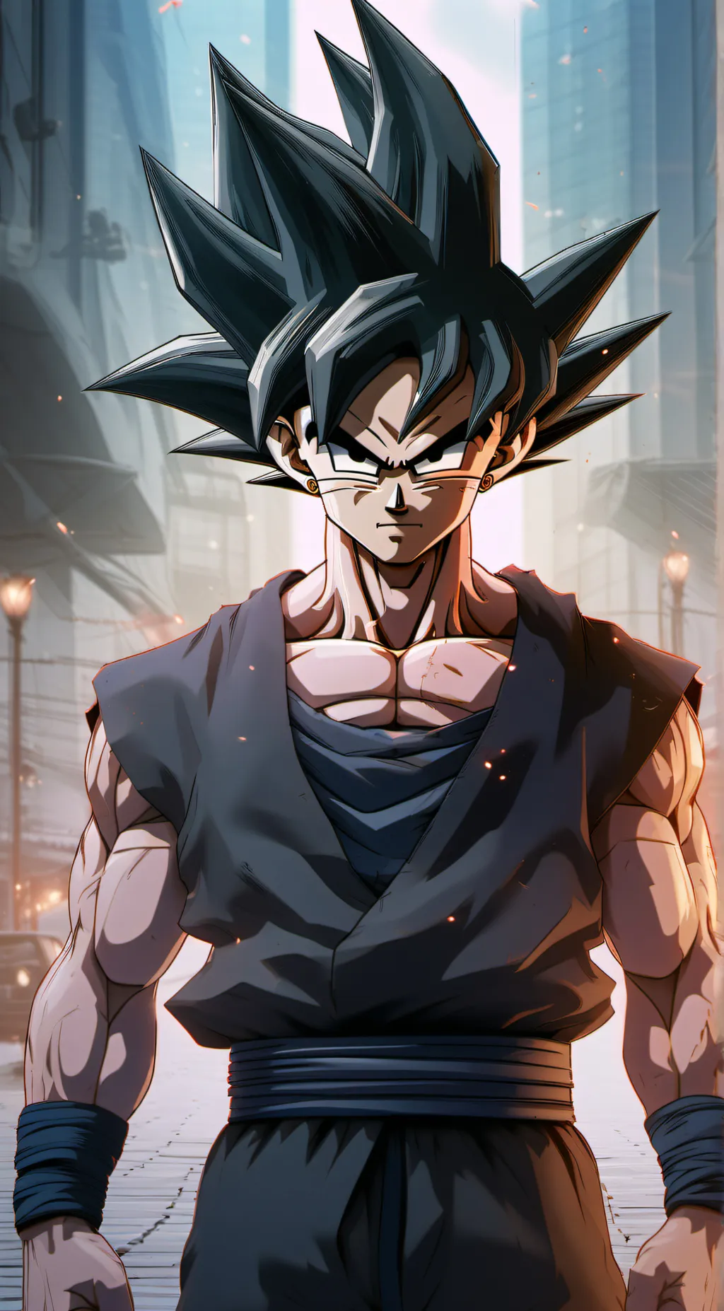 ai character: Goku Black  background
