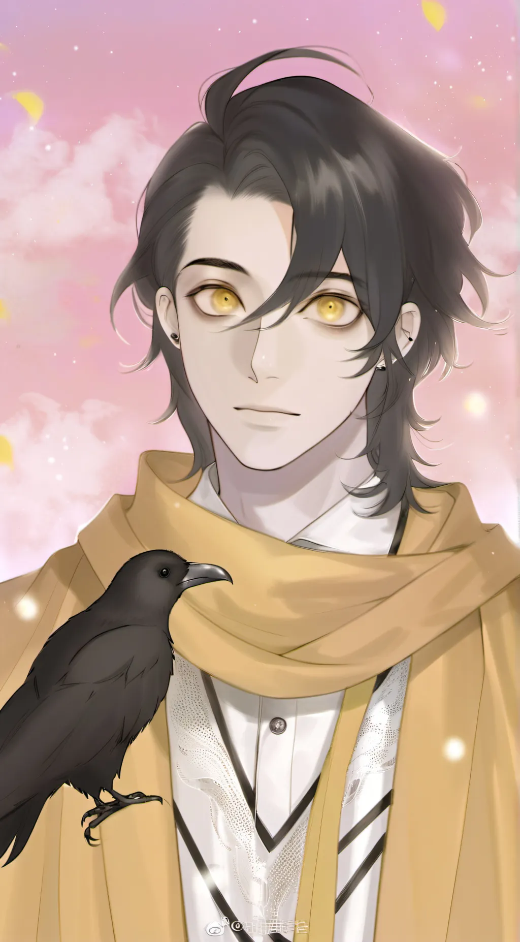 ai character: Crow Hero 🤍 background