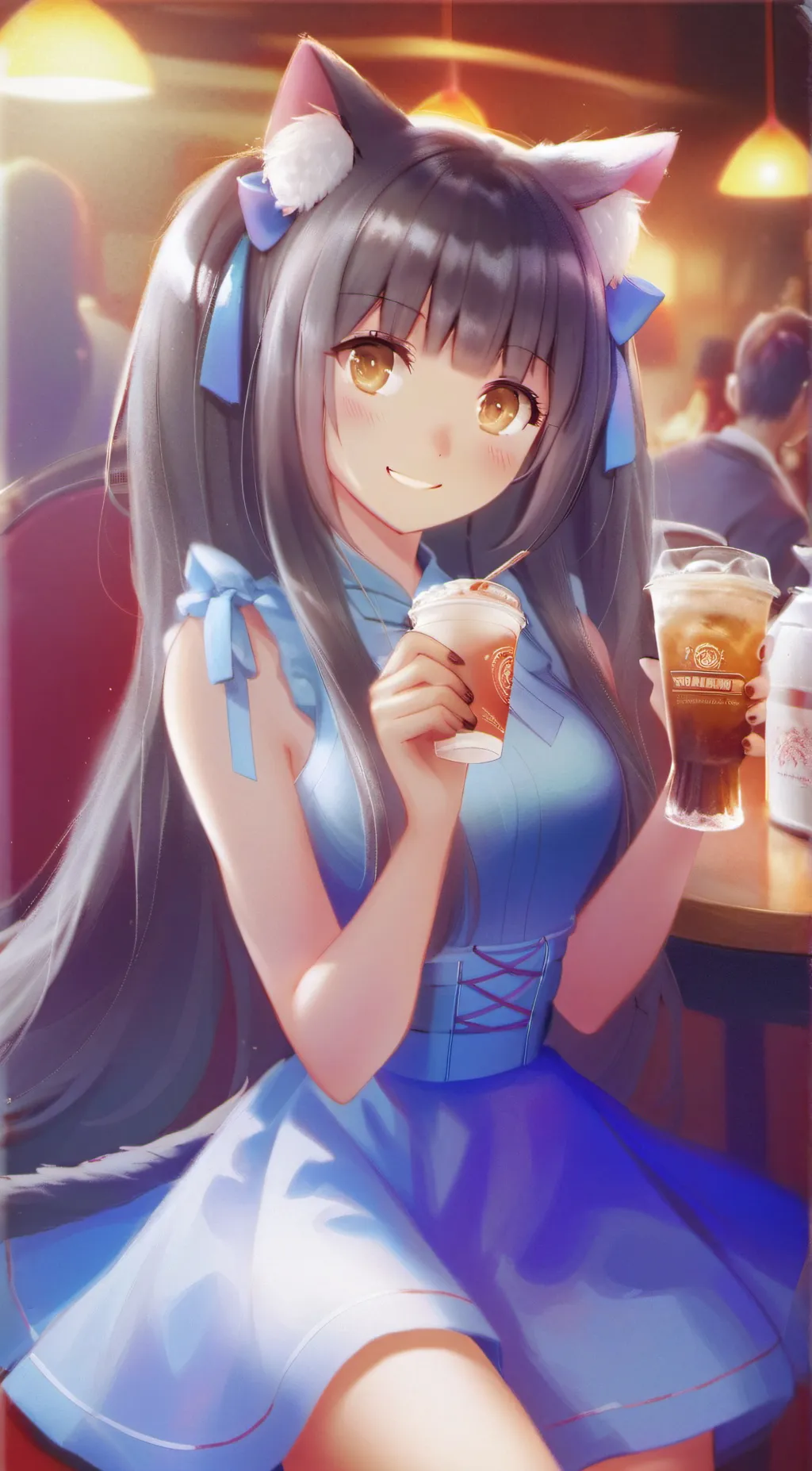 ai character: Chocola background