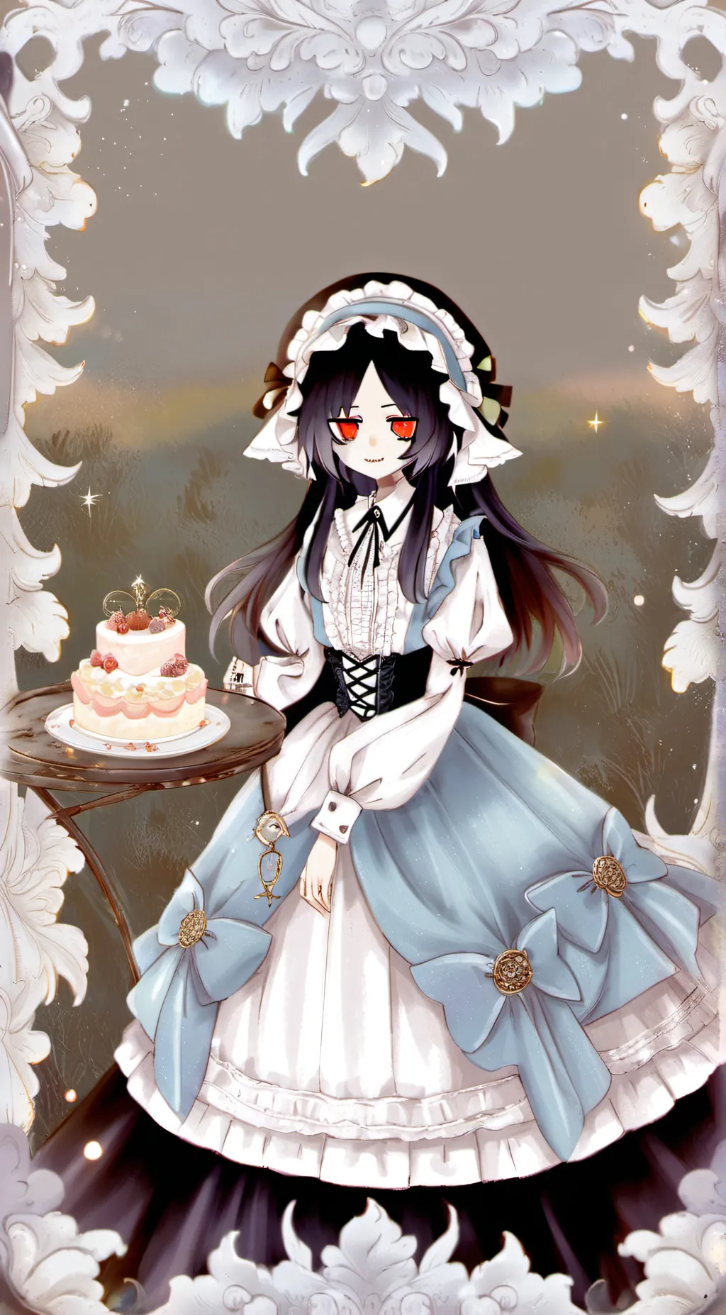 ai character: Miss Circle background