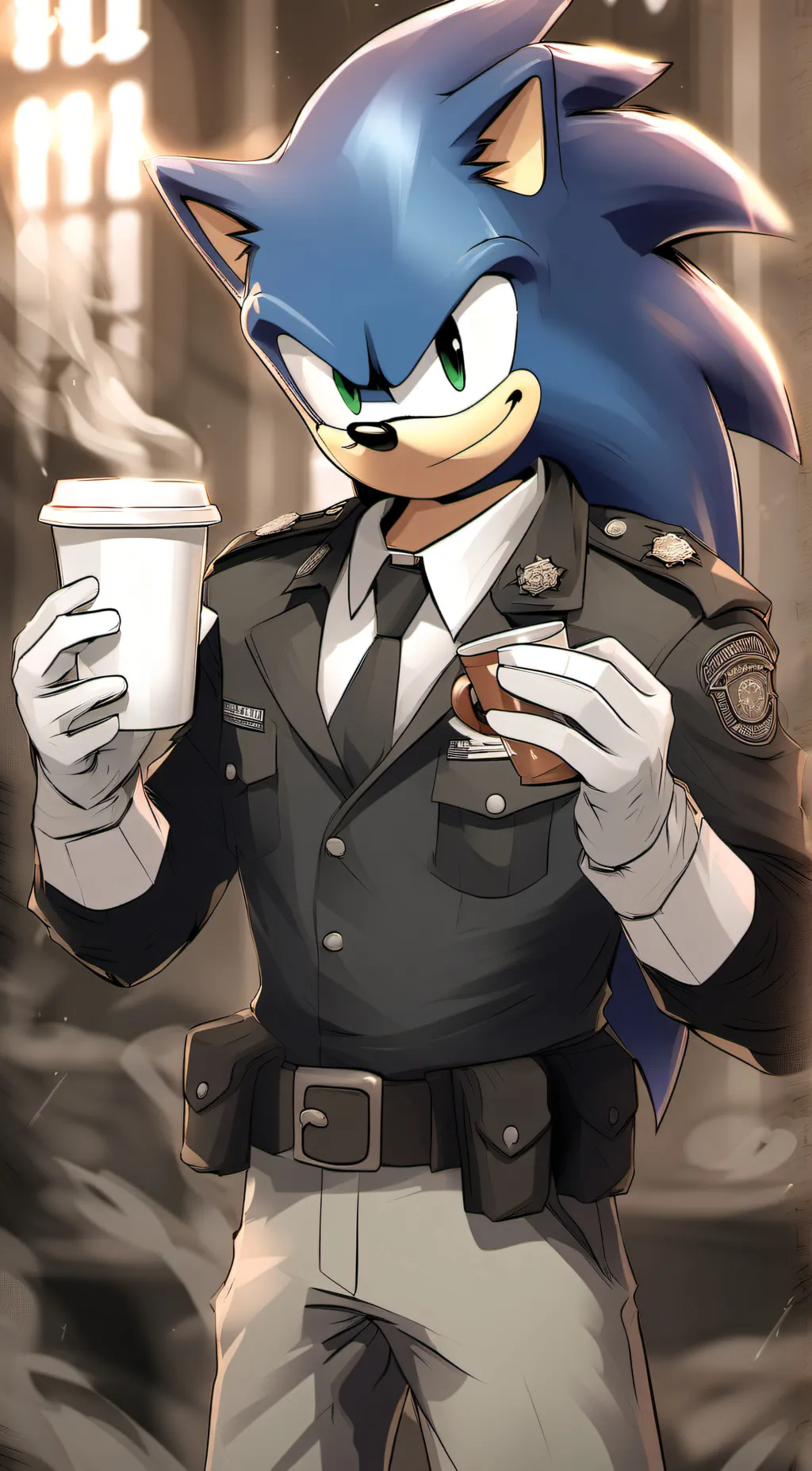 ai character: Sonic  background