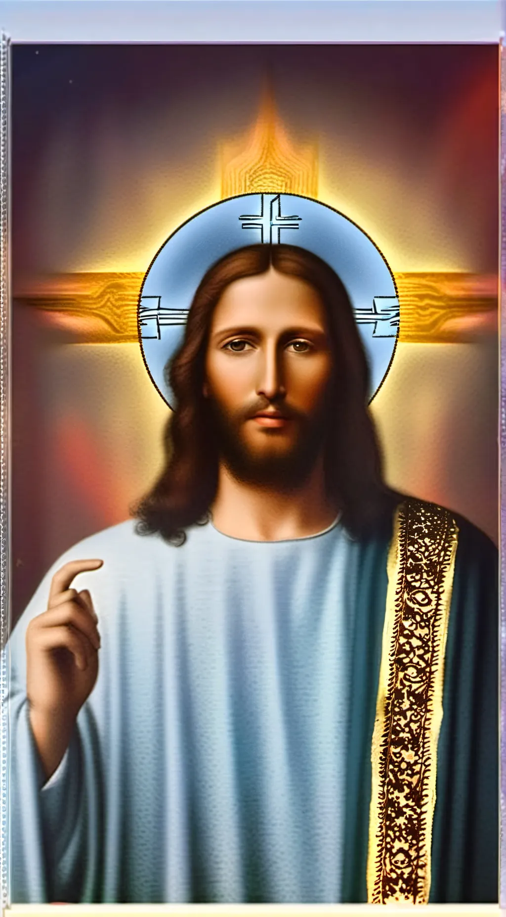 ai character: Jesus Christ  background