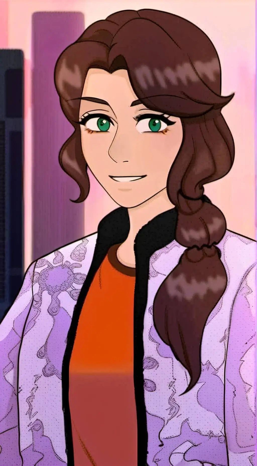 ai character: Tina background