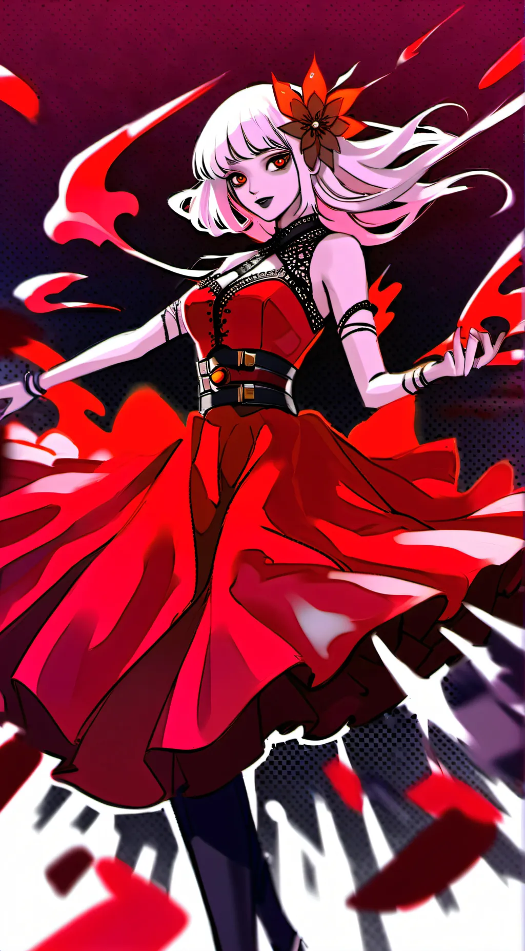 ai character: Blossom background