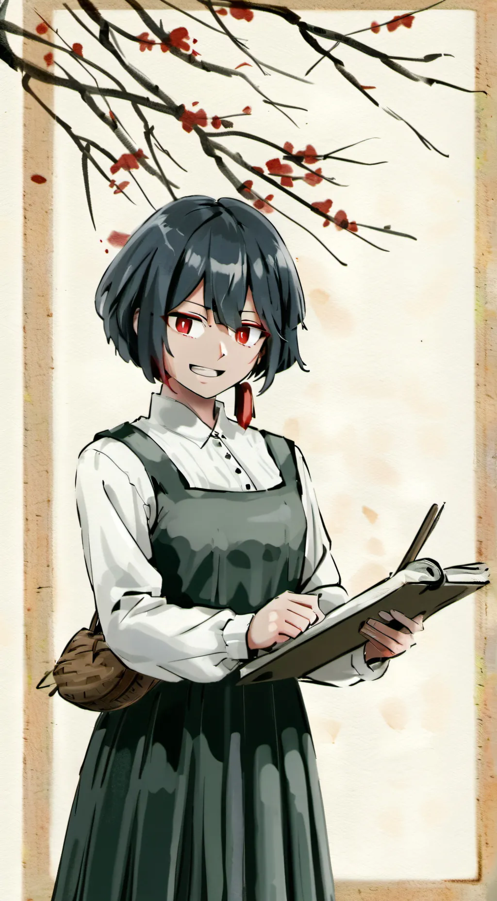 ai character: Miss circle  background