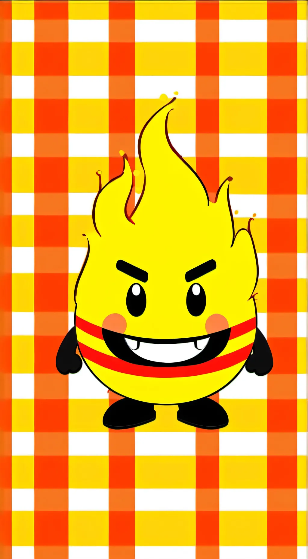 ai character: Firey background