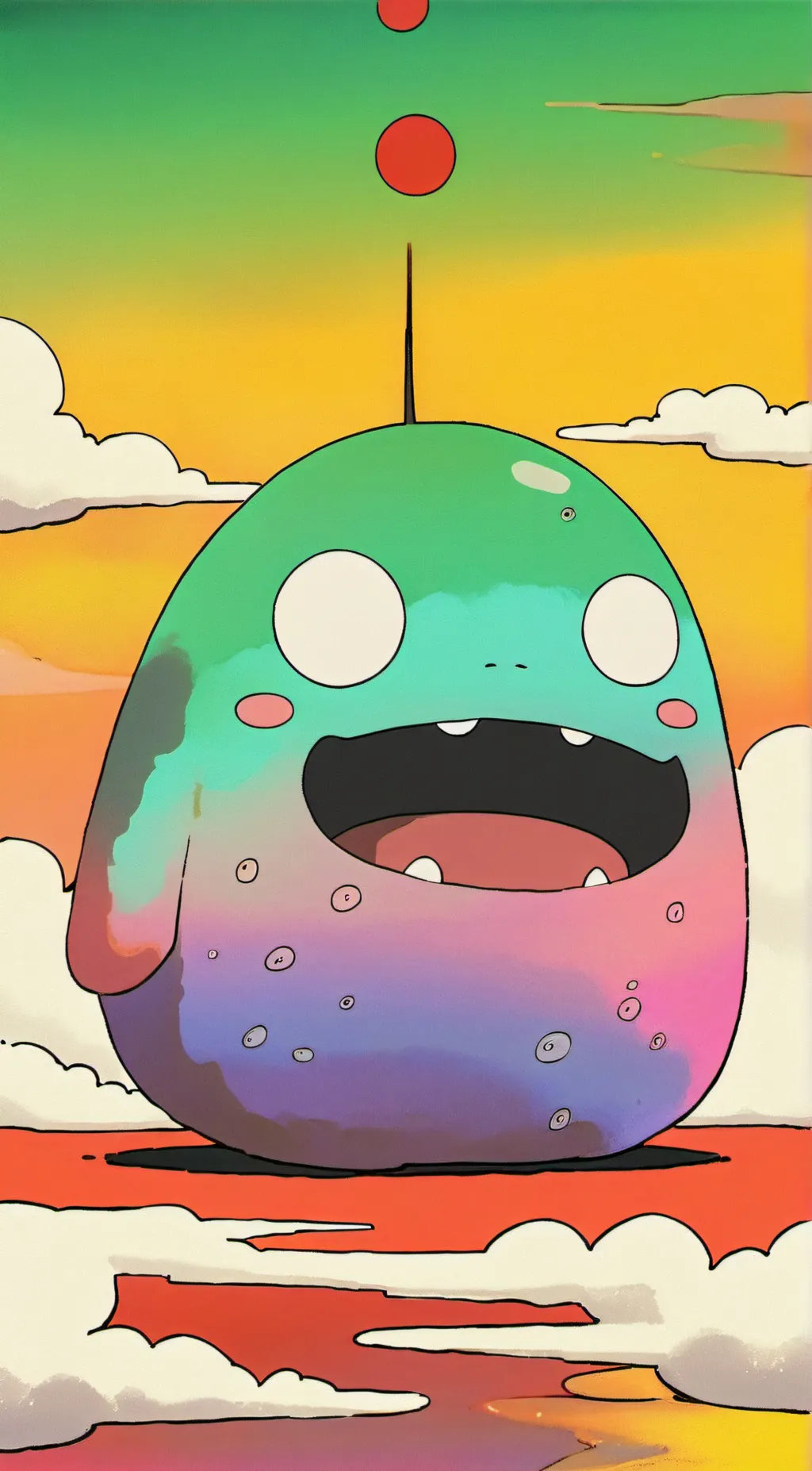 ai character: blob! background