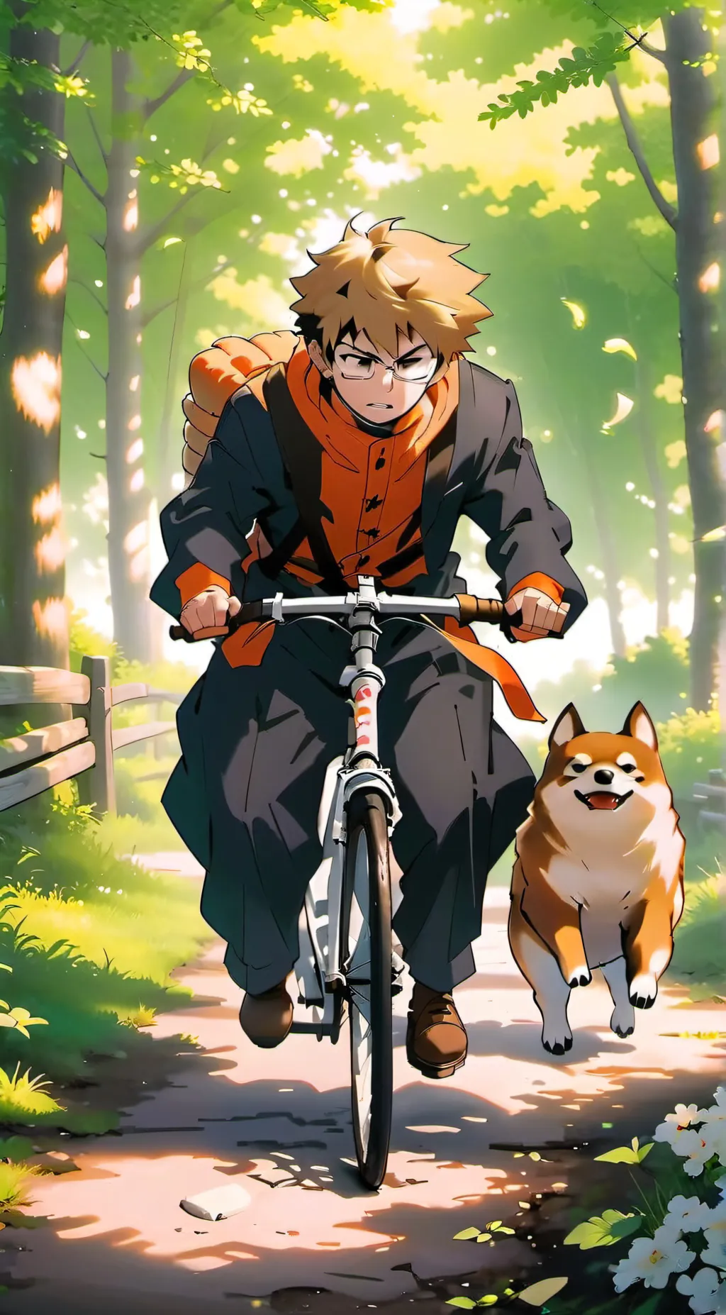 ai character: Katsuki Bakugo background