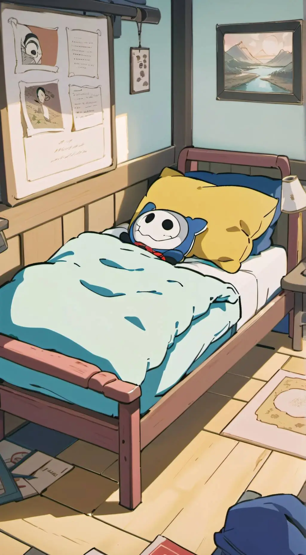 ai character: HH sleepover!  background