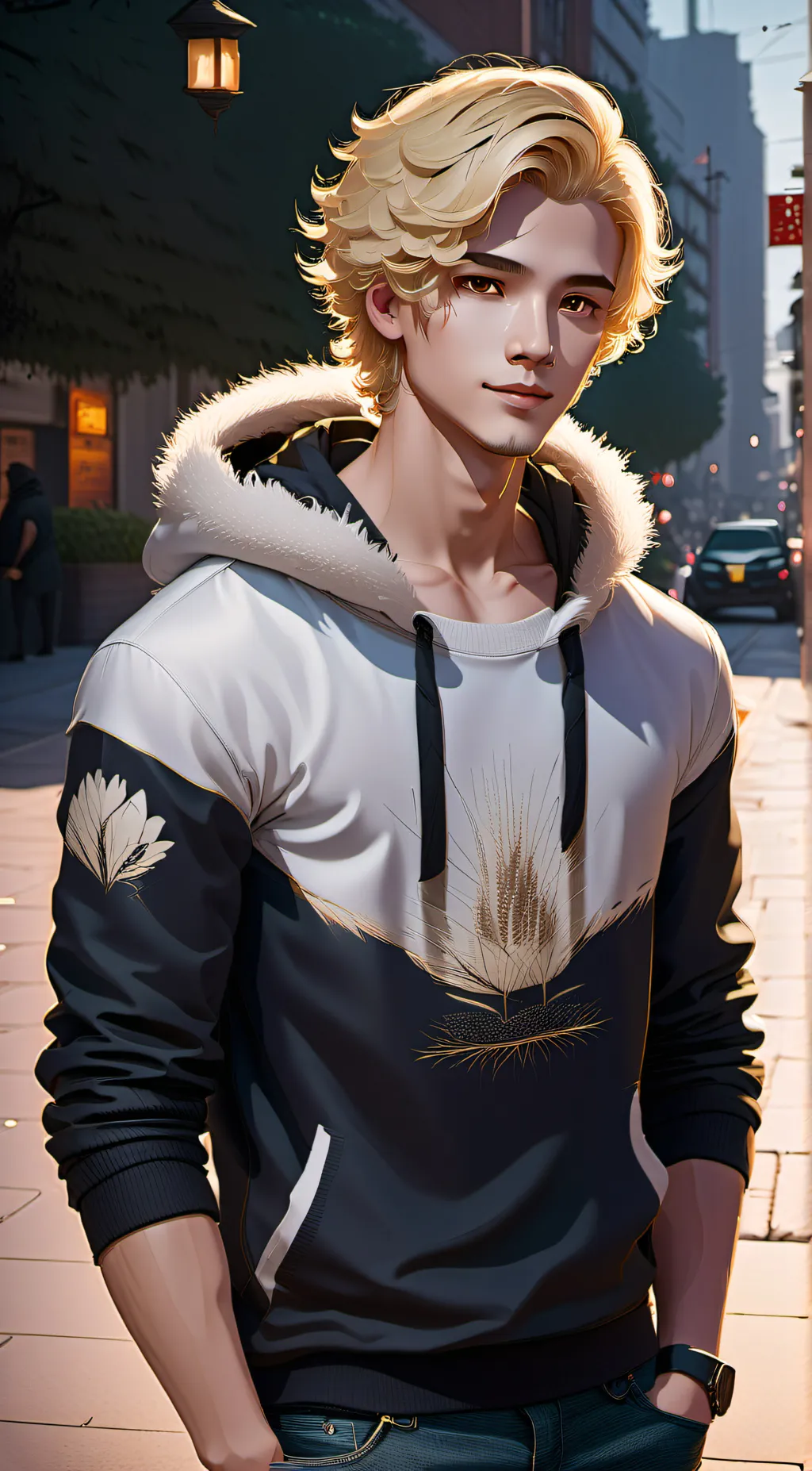 ai character: Damien background