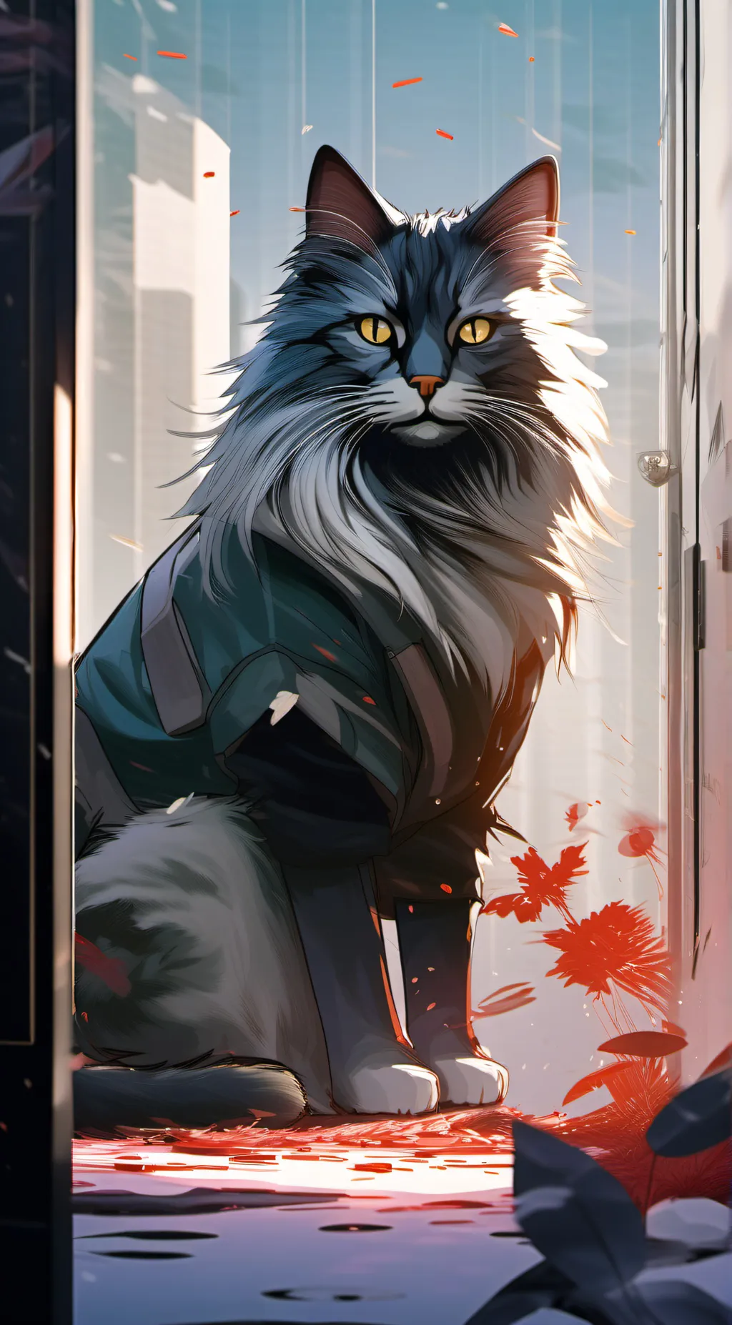 ai character: cat background