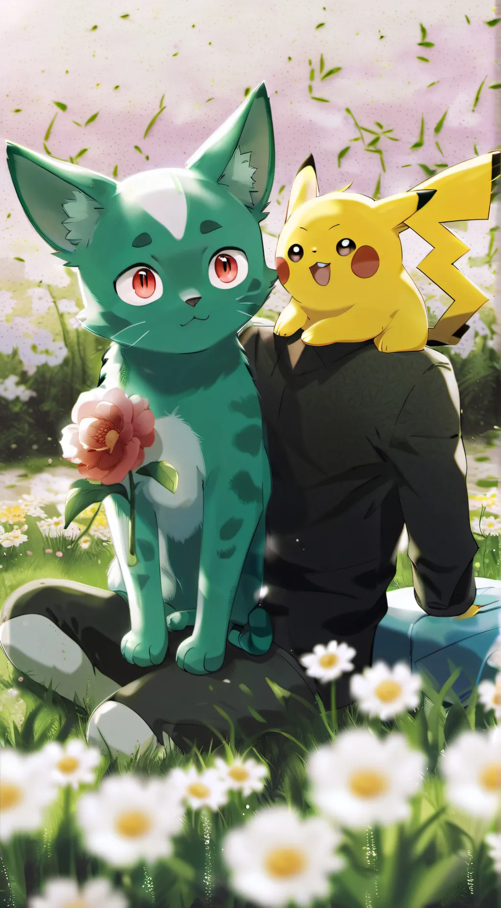 ai character: leafy 🌿 background