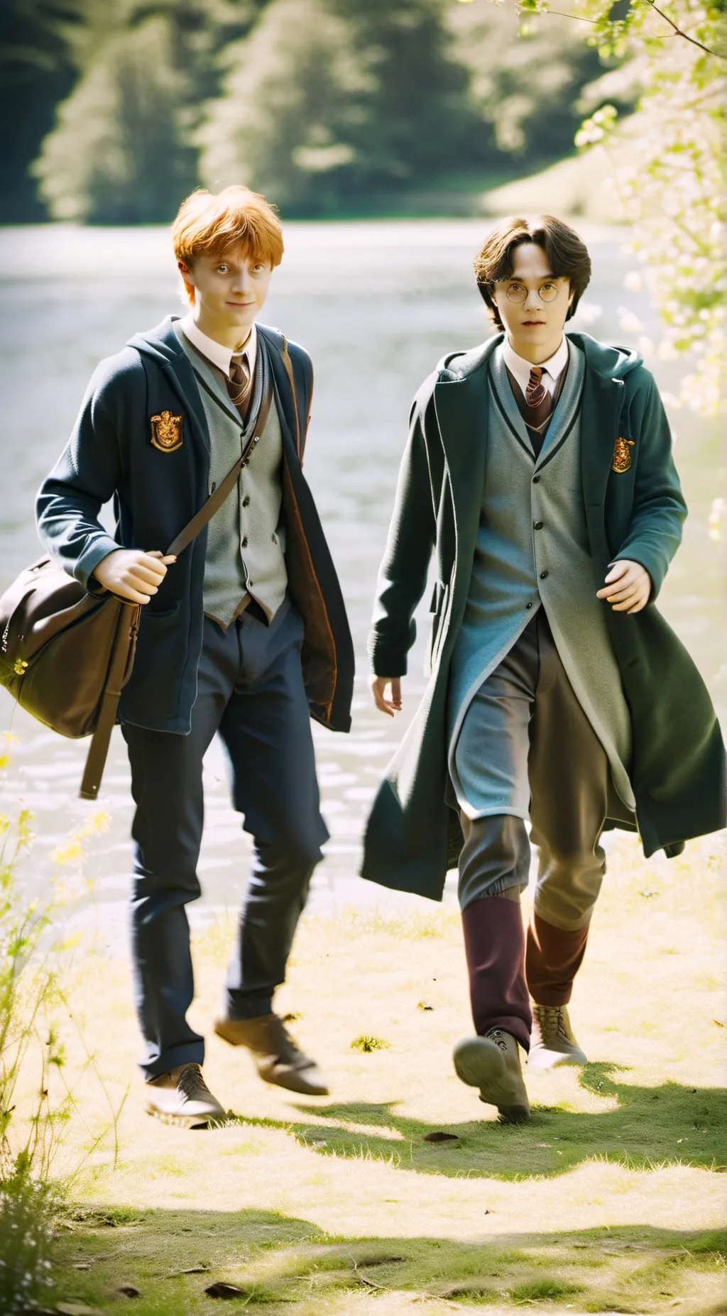 ai character: Ron harry draco  background