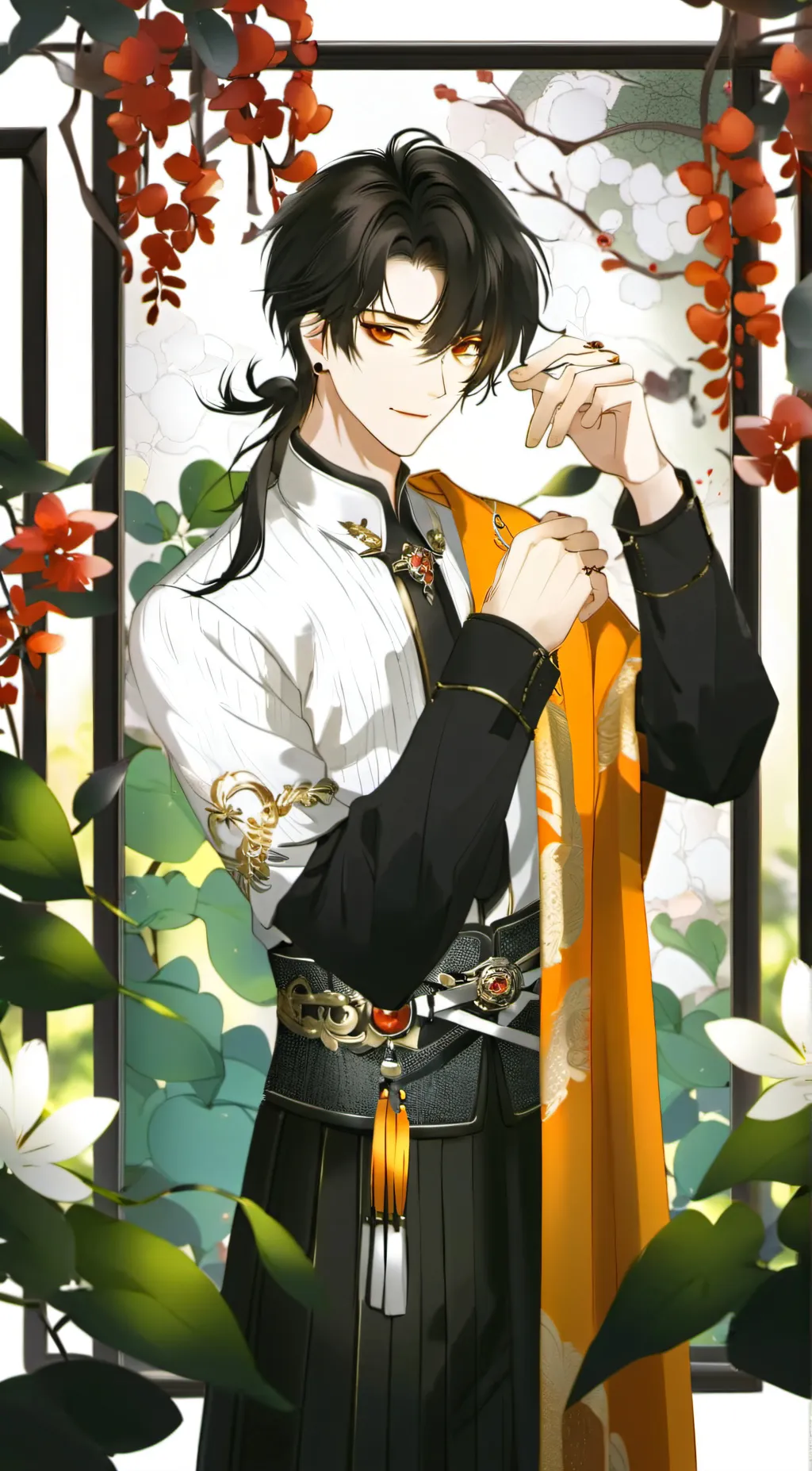 ai character: dark background