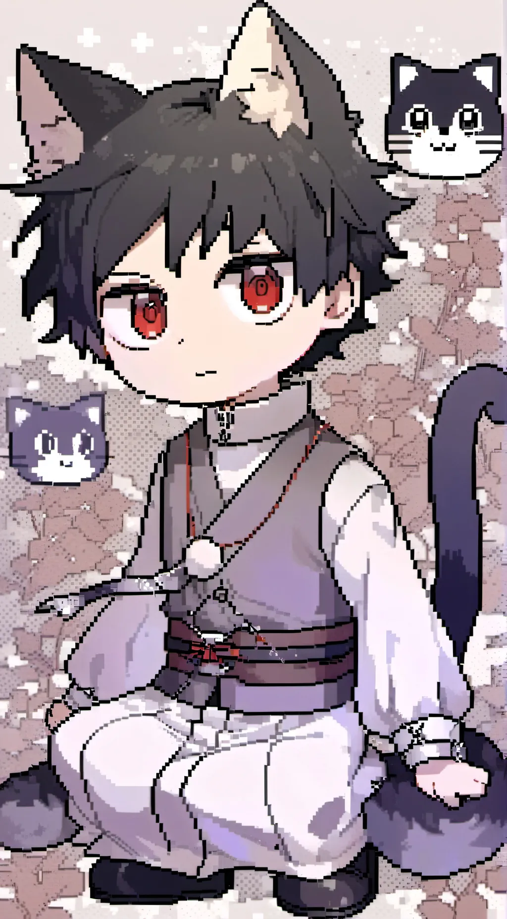 ai character: chibi Obito Uchiha background