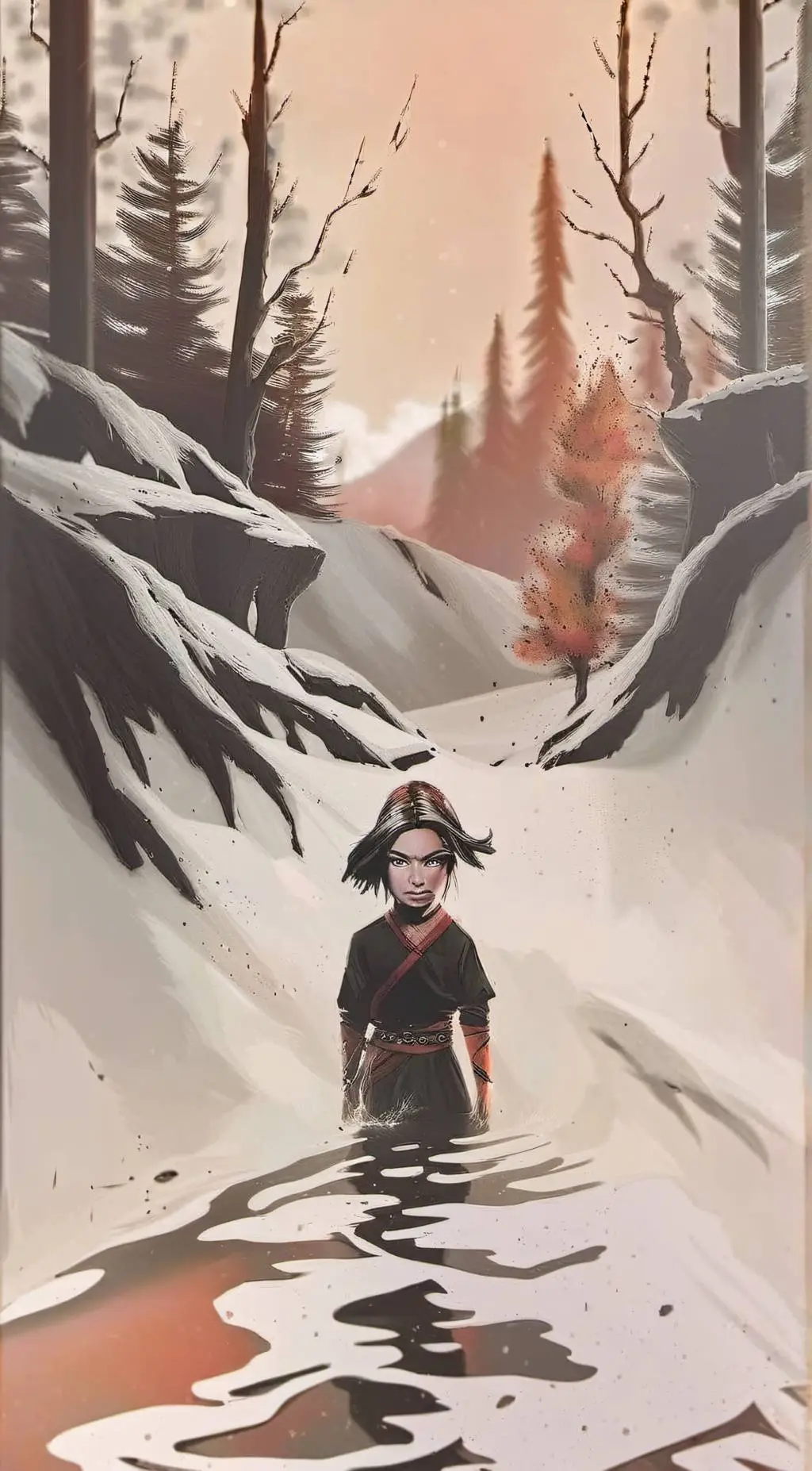 ai character: Stranger things  background