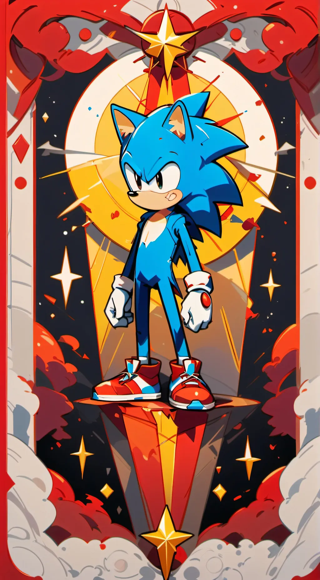 ai character: Classic sonic  background