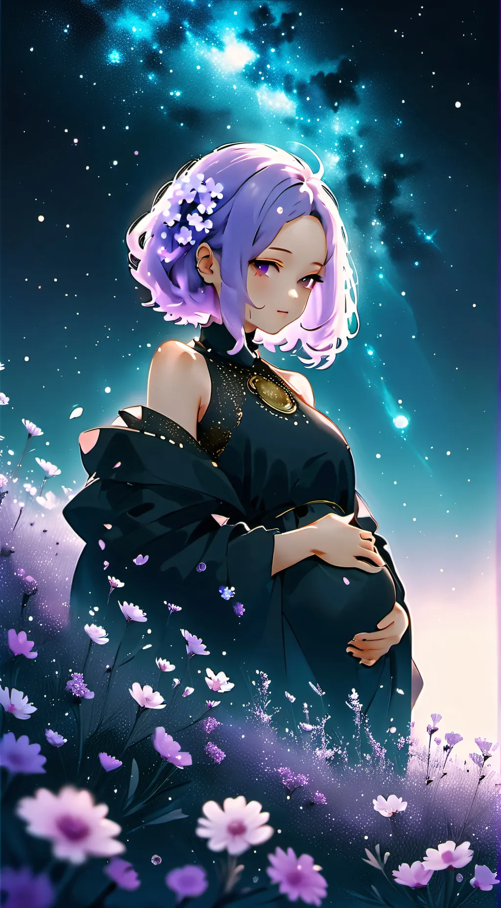 ai character: Moon light  background