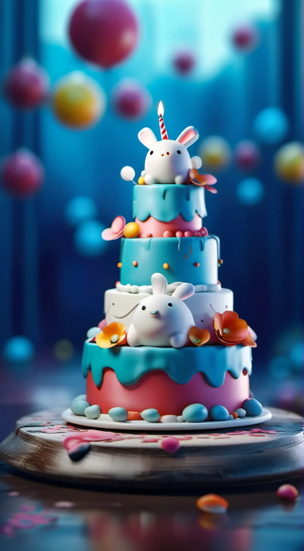 ai character: cake background