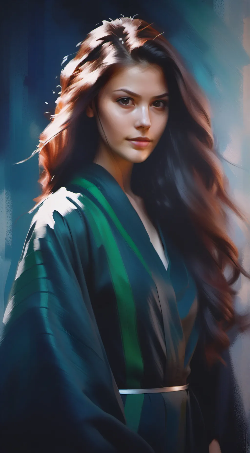 ai character: Hogwarts❤️💚 background