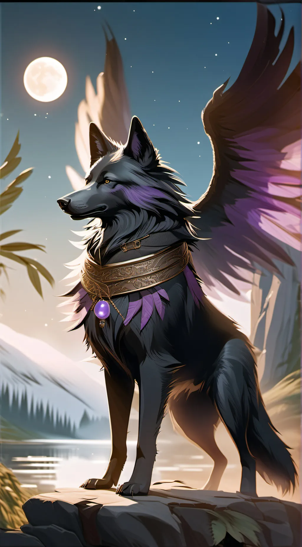 ai character: •the wolf packs• background
