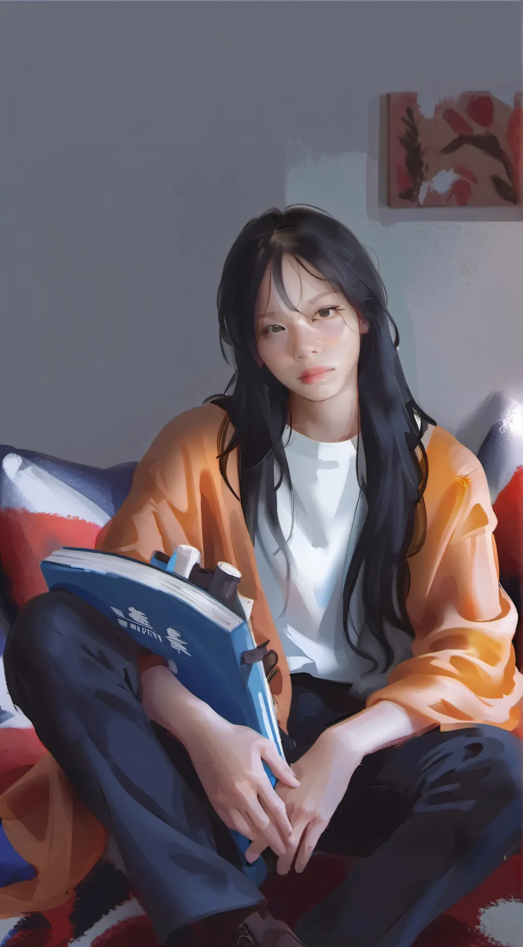 ai character: Ella  background