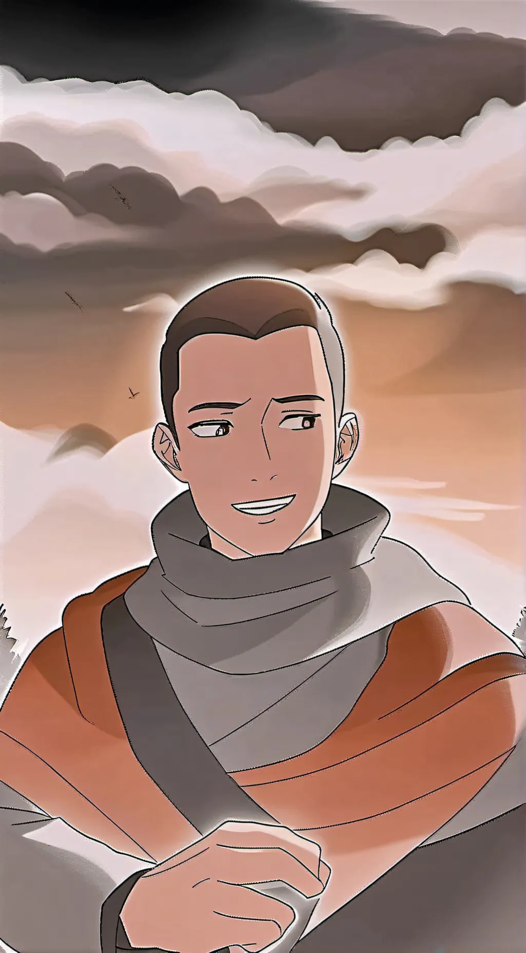 ai character: soka  background