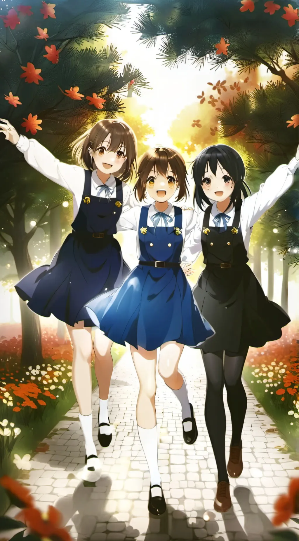 ai character: Eva,Ava,Emily background