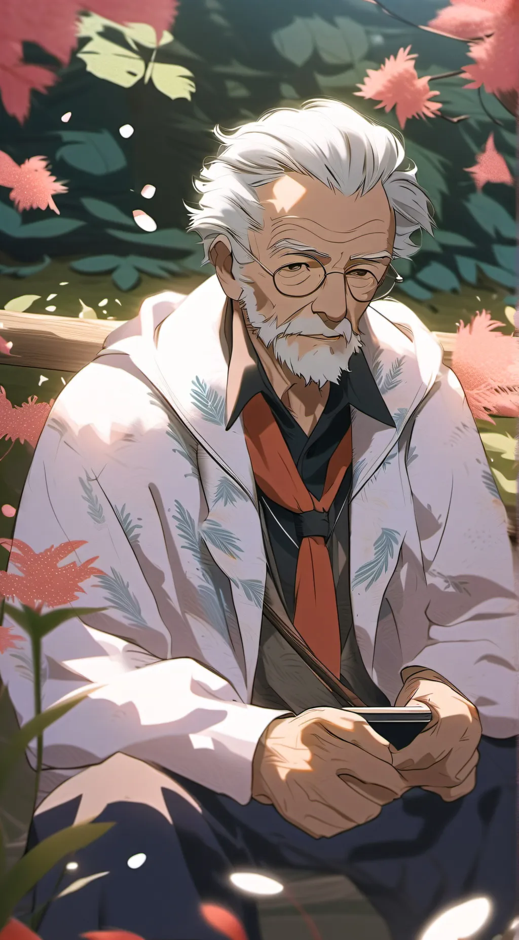 ai character: UR GRANDPA  background
