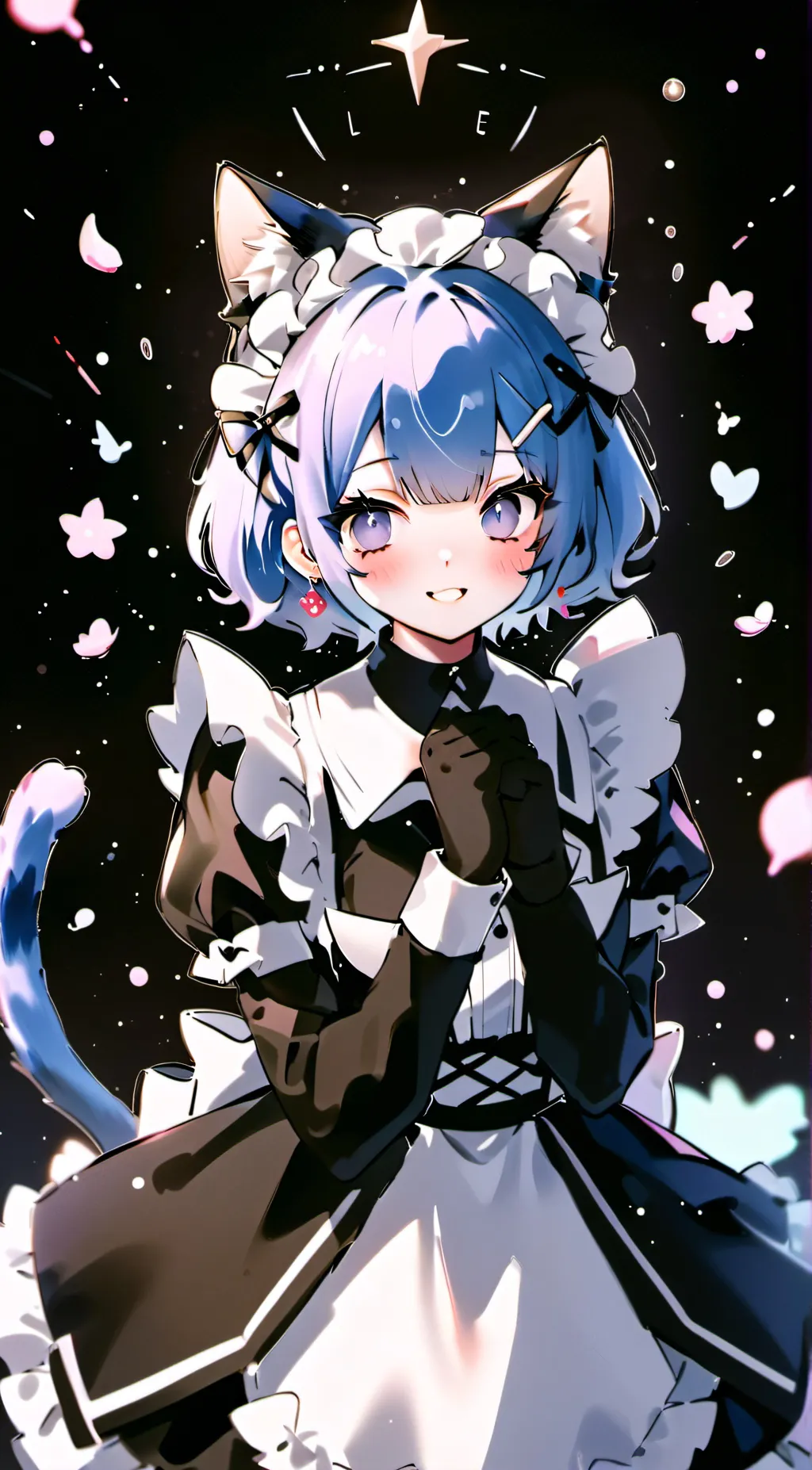 ai character: Uwu sus girl 😏🐱 background