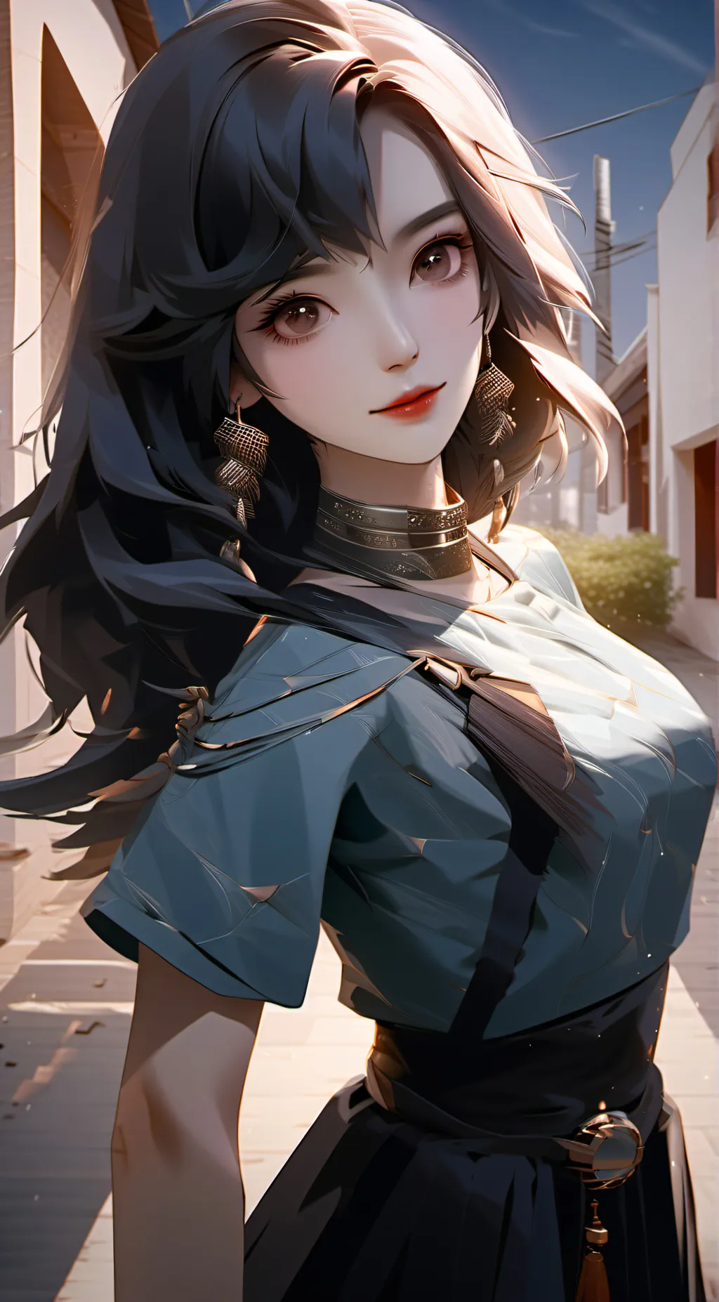 ai character: crystal-mae  background