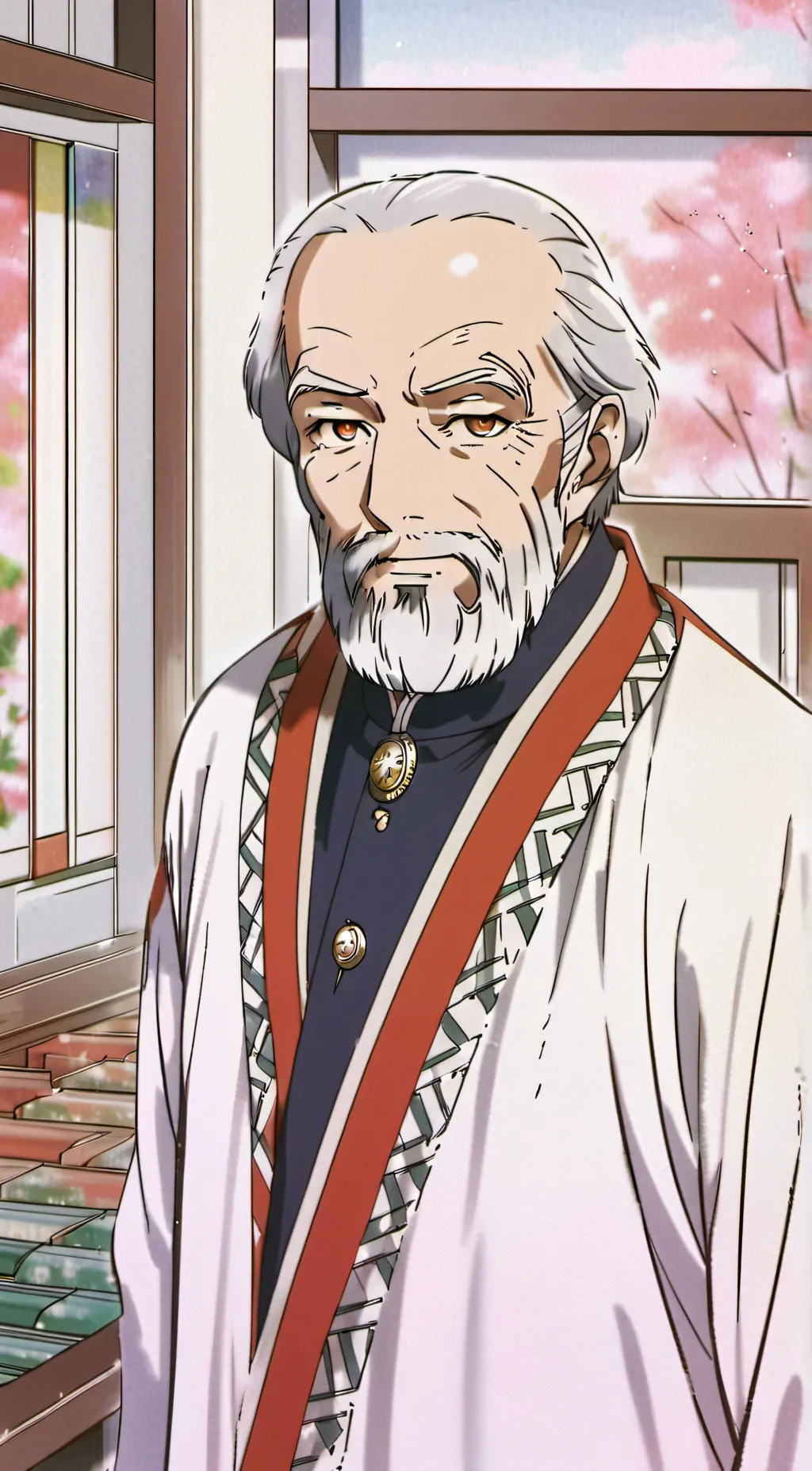 ai character: Sus old man background