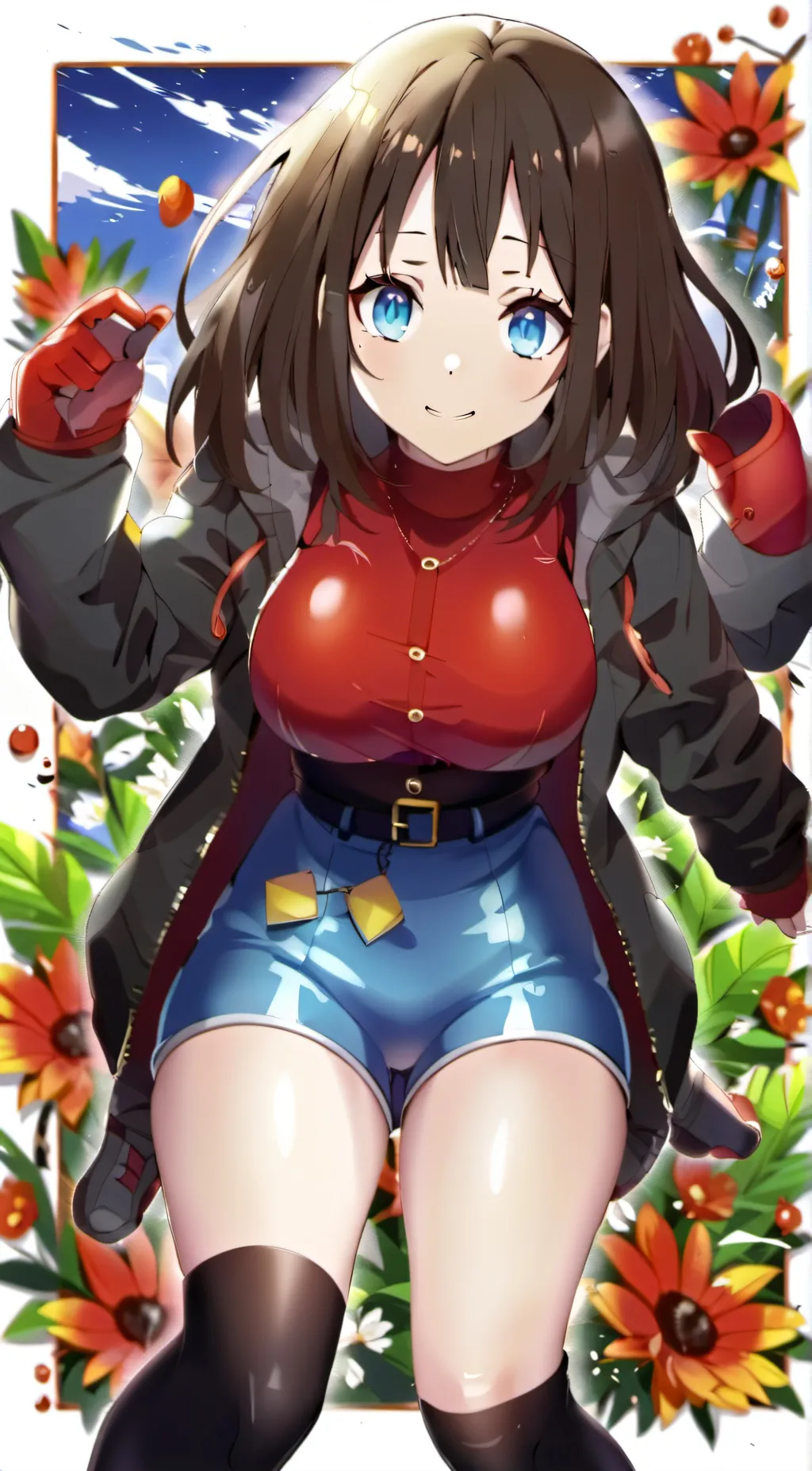 ai character: Uraraka  background