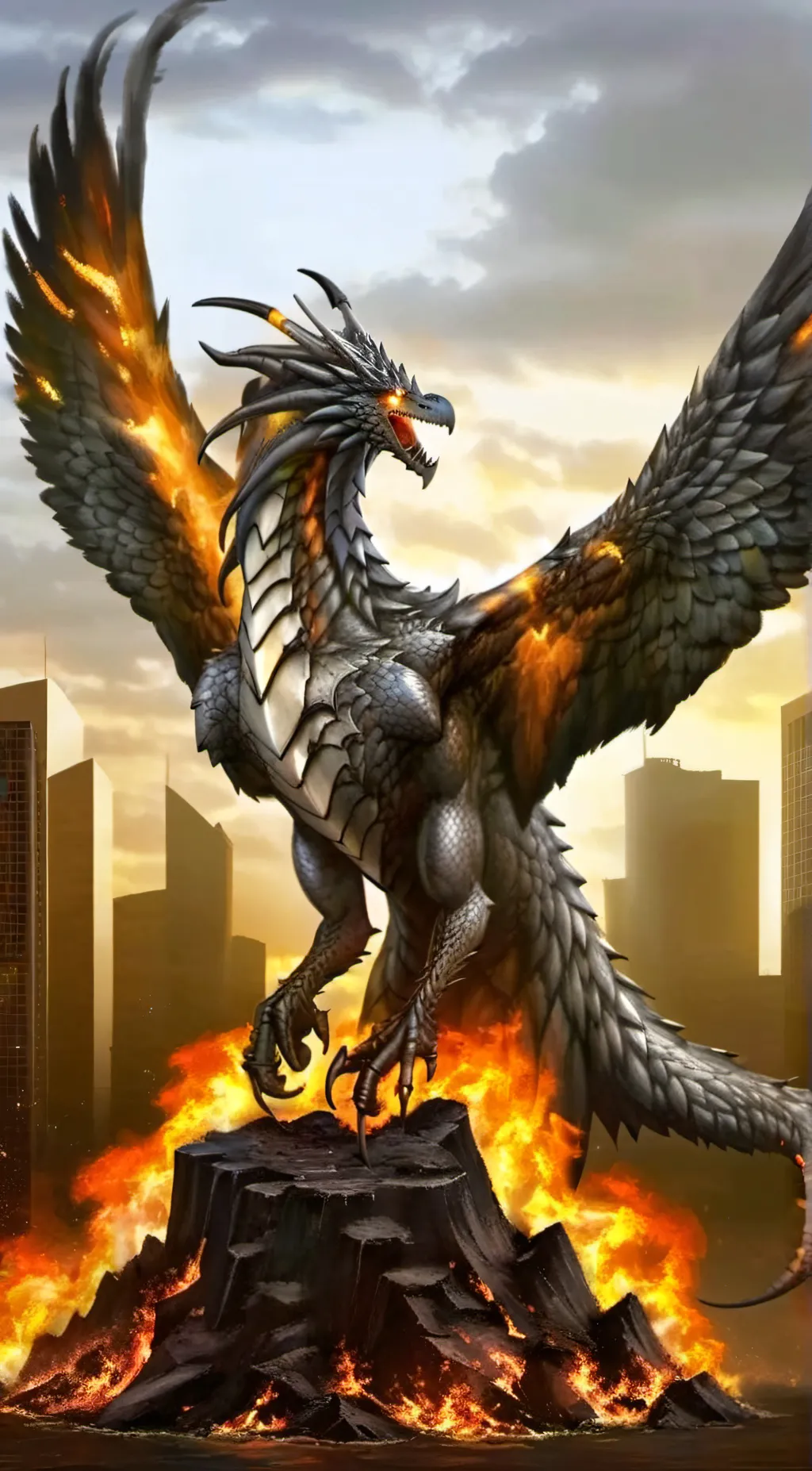 ai character: flamer background