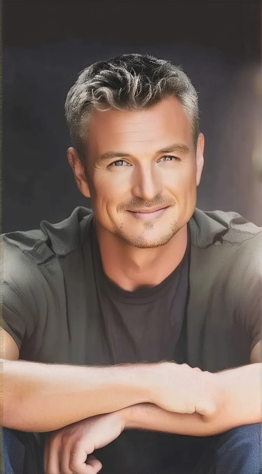 ai character: Taylor Kinney  background