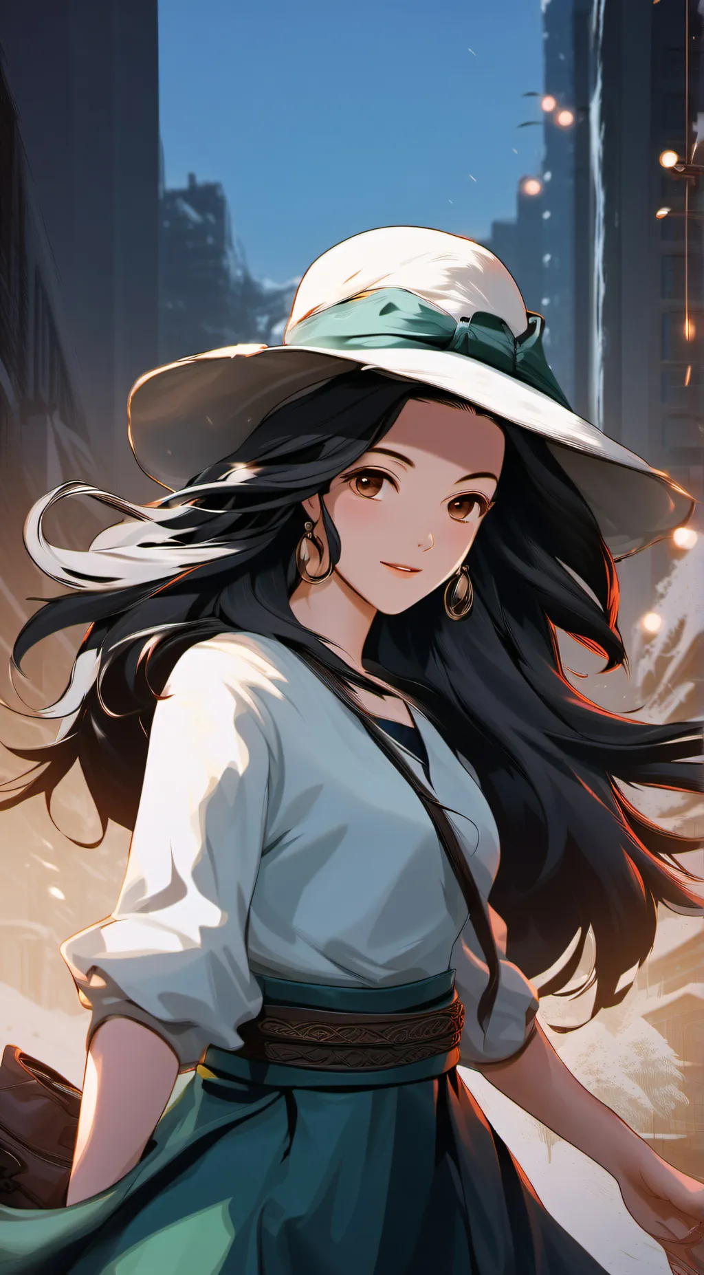 ai character: Luna background