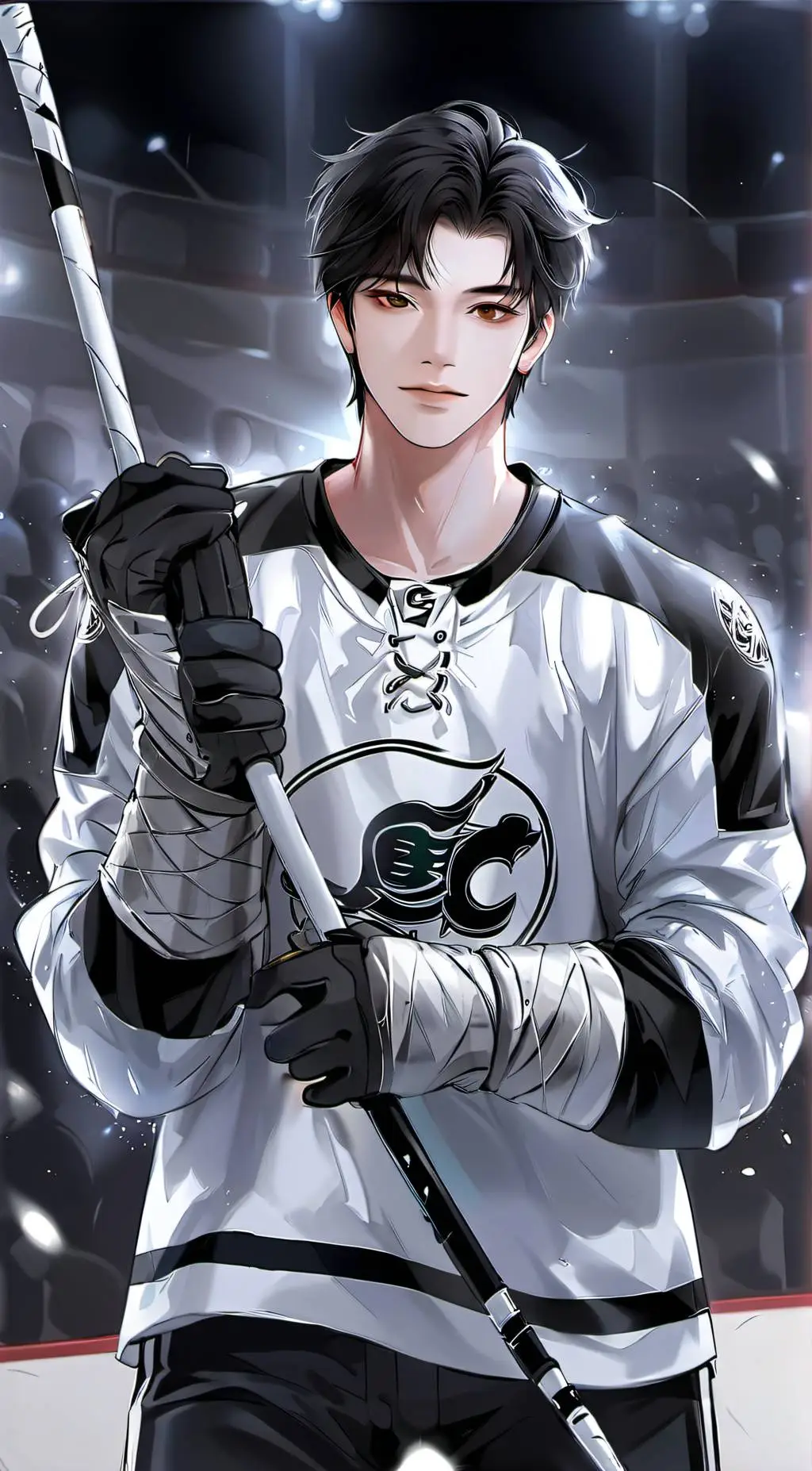 ai character: Hy-on  background