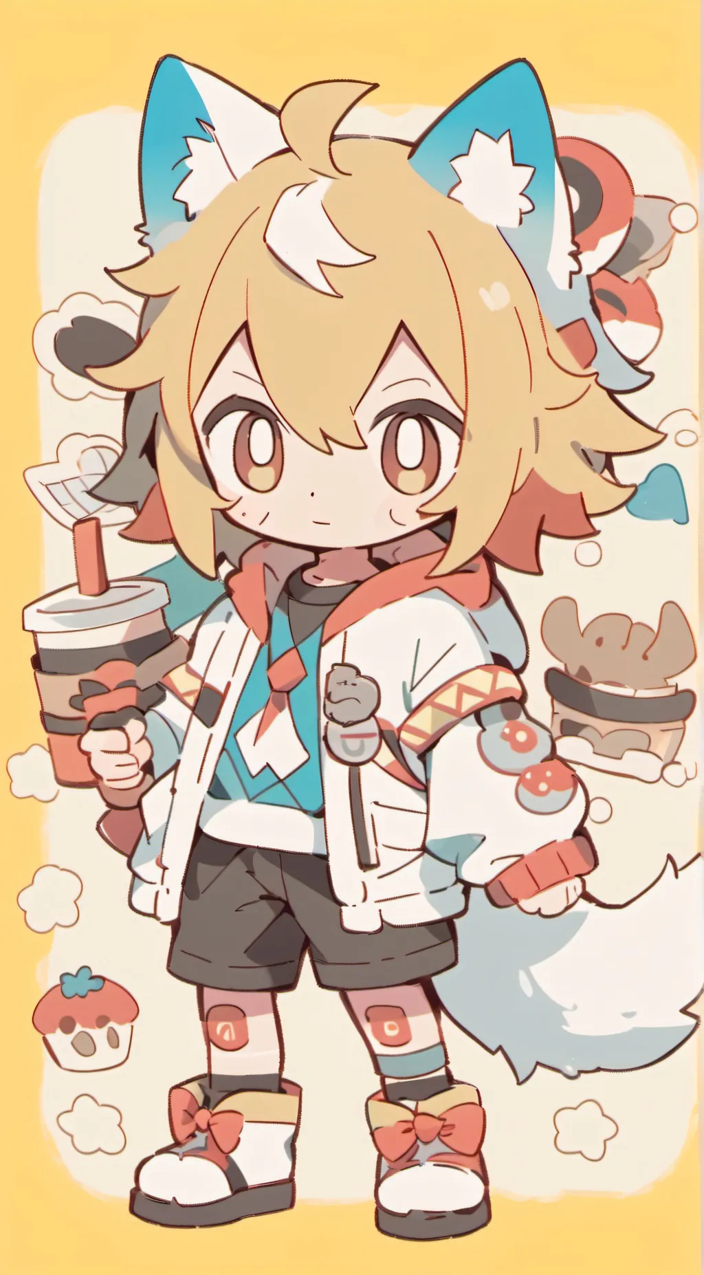 ai character: Tails background