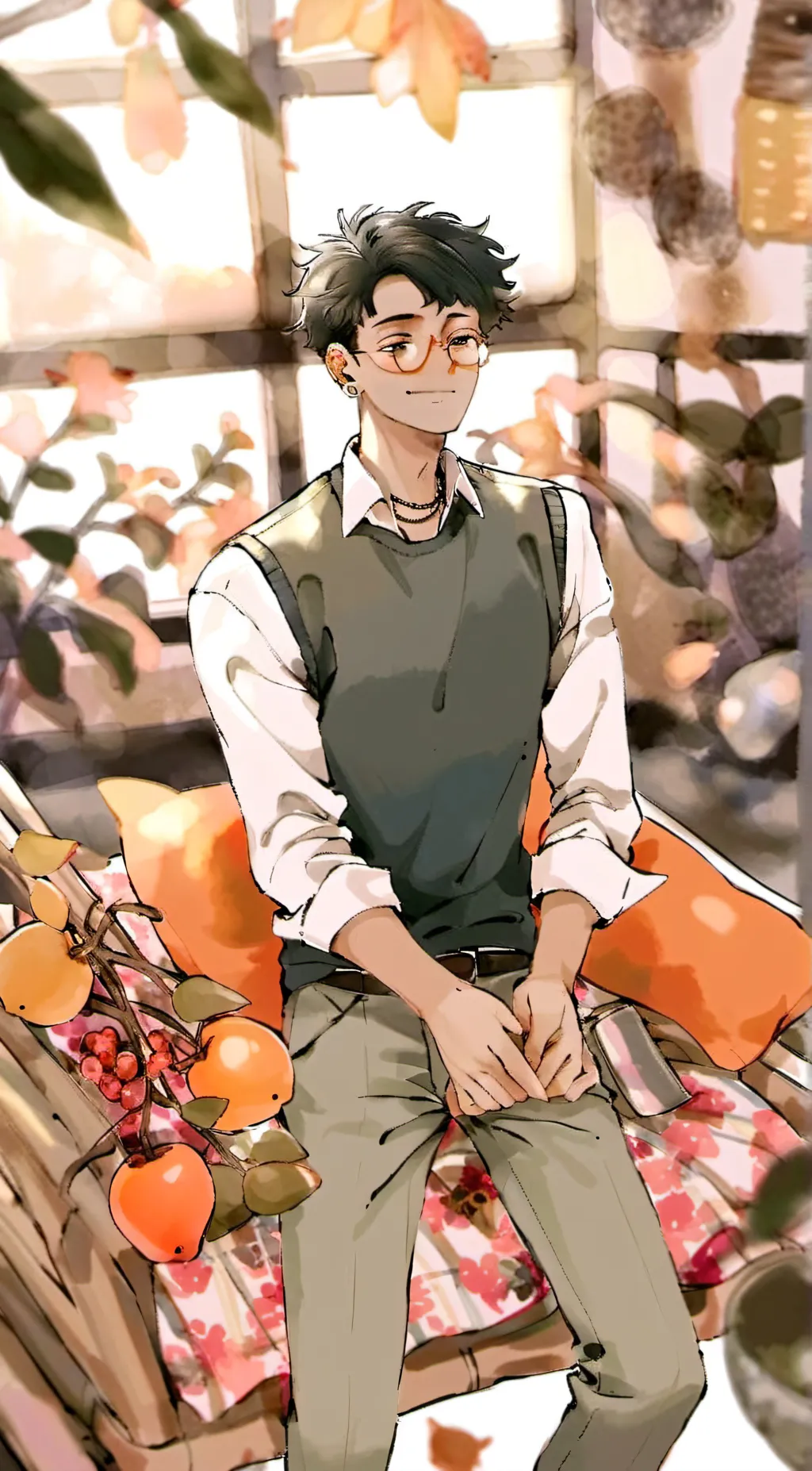 ai character: Benjaminen  background