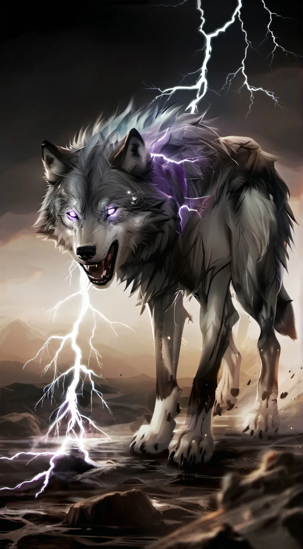 ai character: Thunder background