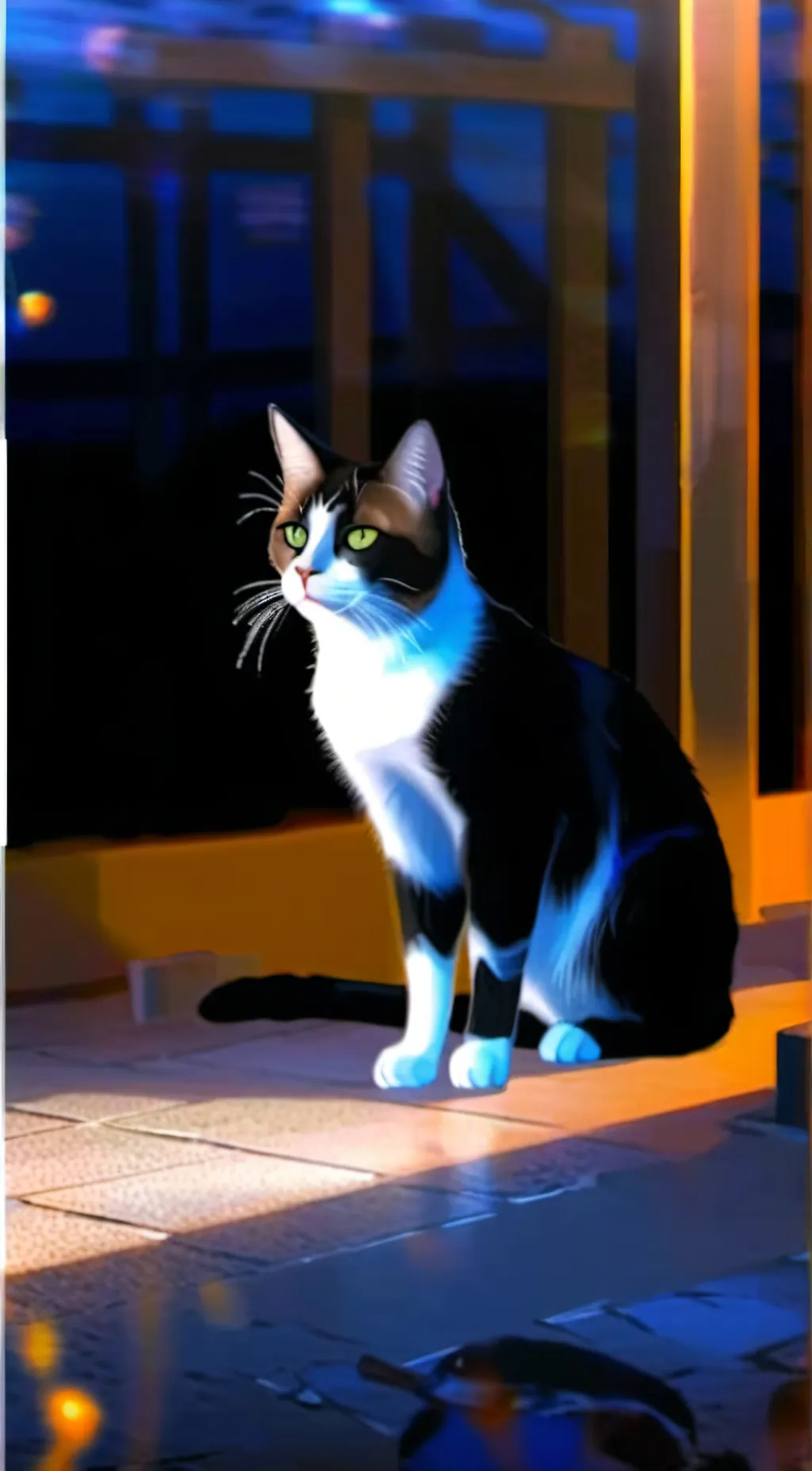 ai character: starycat whos lost background