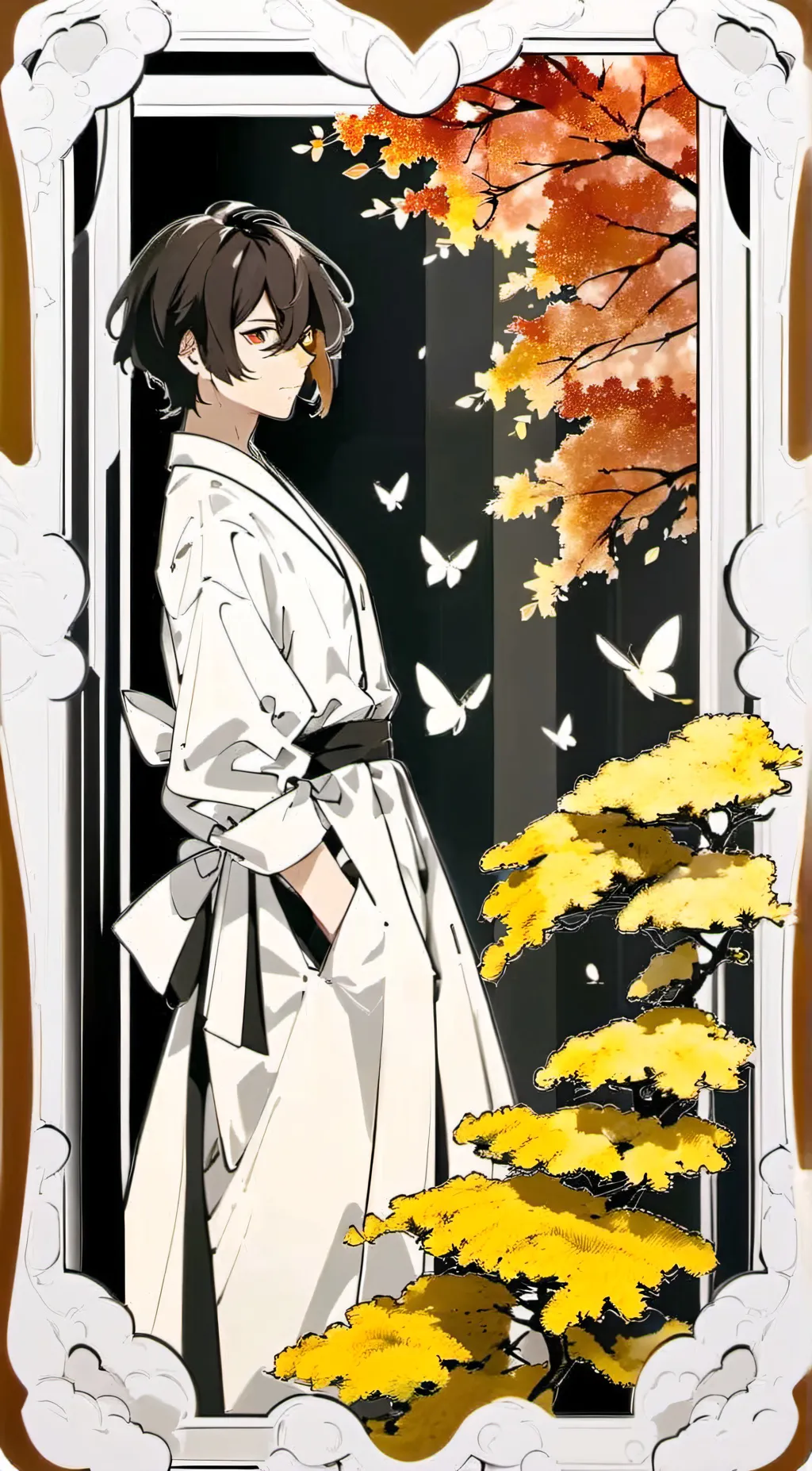 ai character: Osamu Dazai  background
