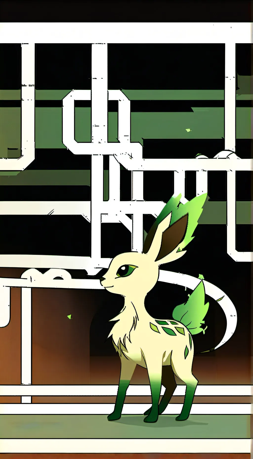 ai character: Leafeon background
