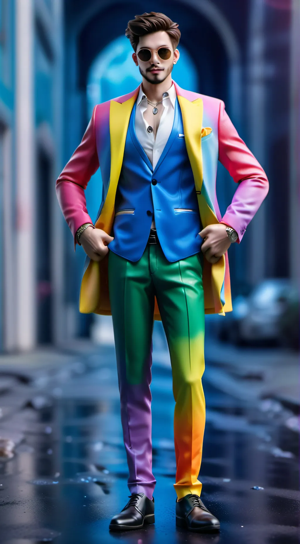 ai character: candy man background