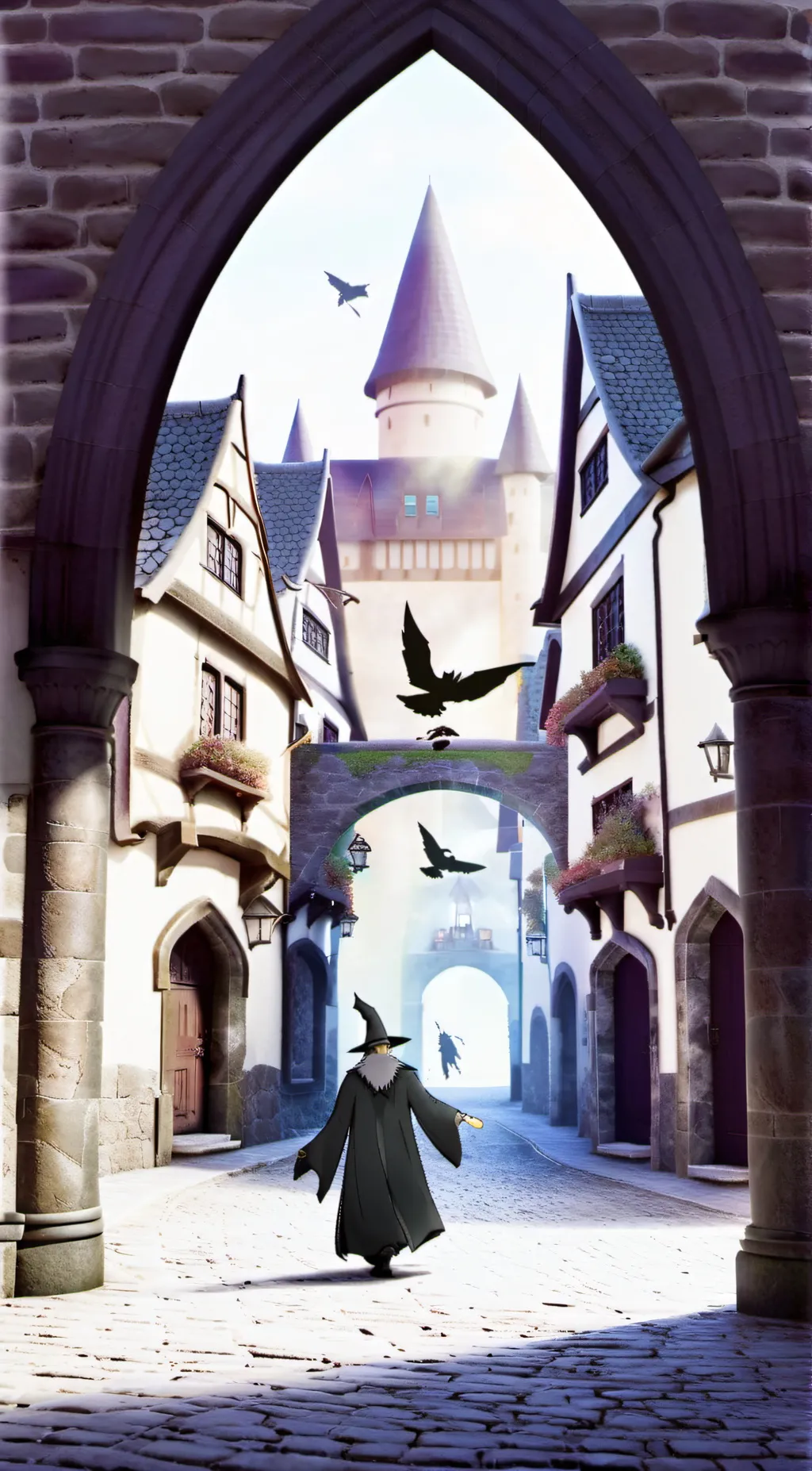 ai character: hogwarts  background