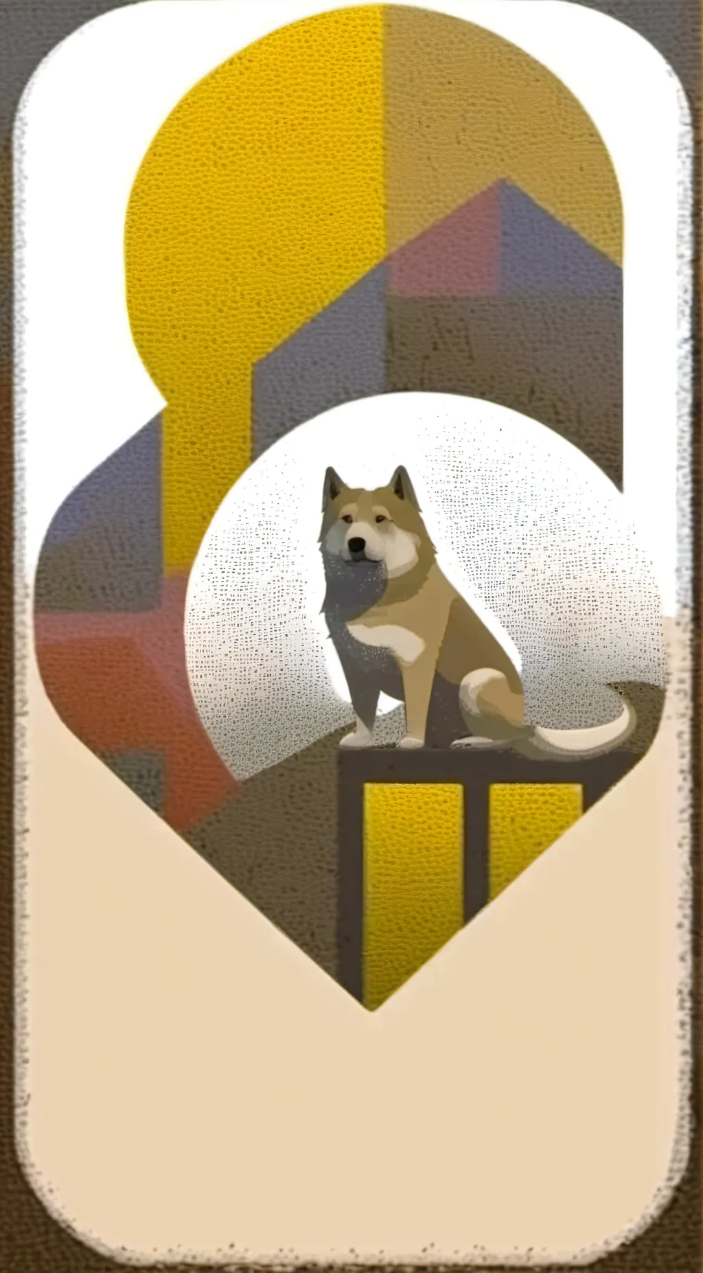 ai character: dogecoin background